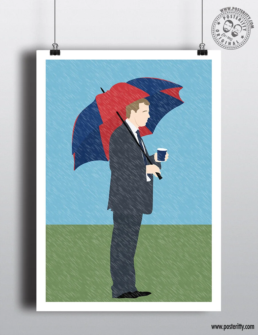 Steve McClaren - Wally with Brolly 2007 - Minimalist Poster