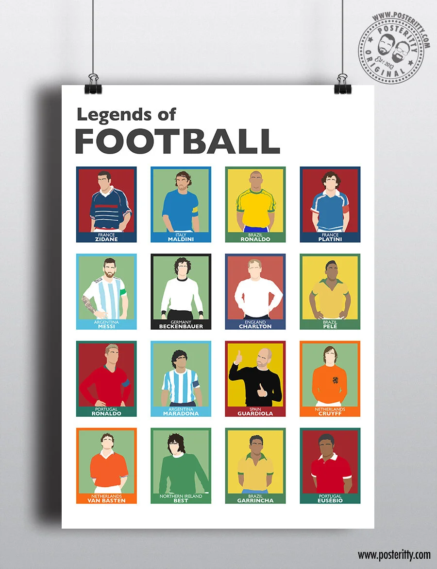 Football Legends - Minimalist Poster