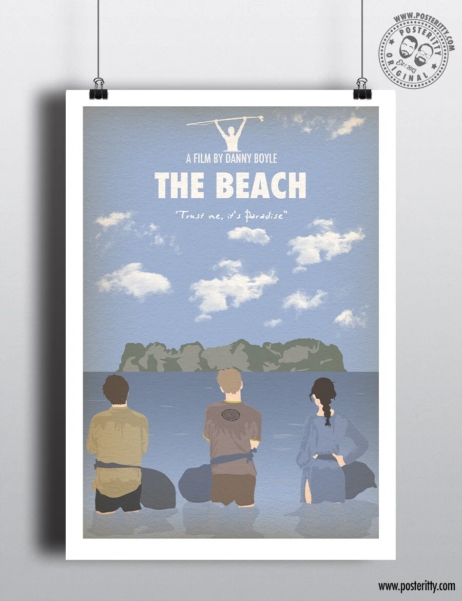 The Beach - Minimalist Movie Poster (Quote)