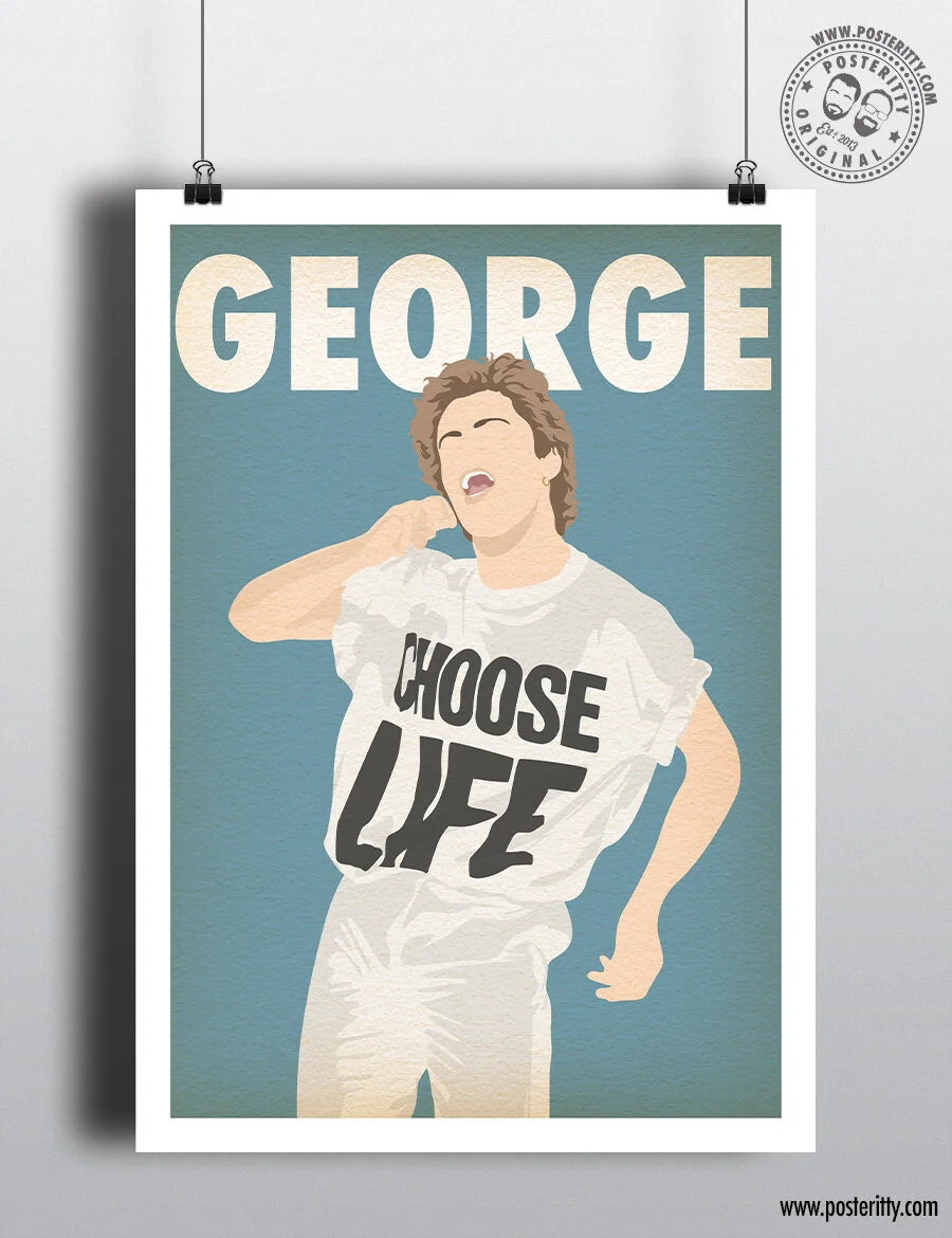 George Michael (Wham) Music Icon - Minimalist Poster