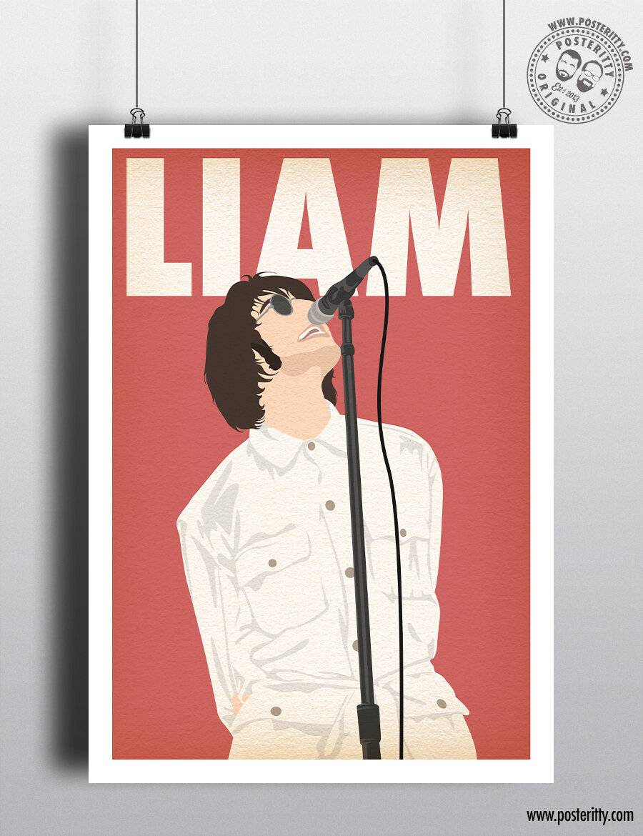 Liam Gallagher Music Icon - Minimalist Poster