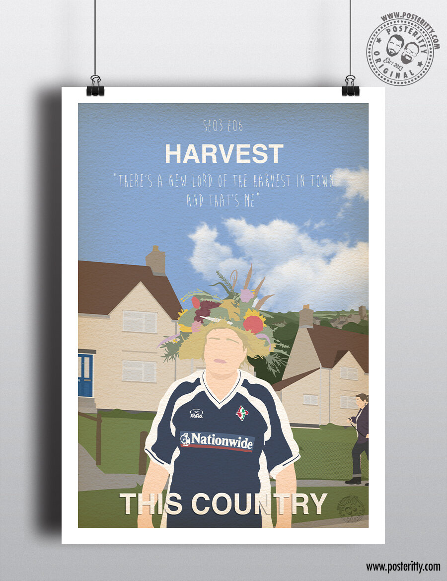 THIS COUNTRY SE01E06 GNVQ Minimalist Sitcom Poster Print Cotswolds Posteritty 