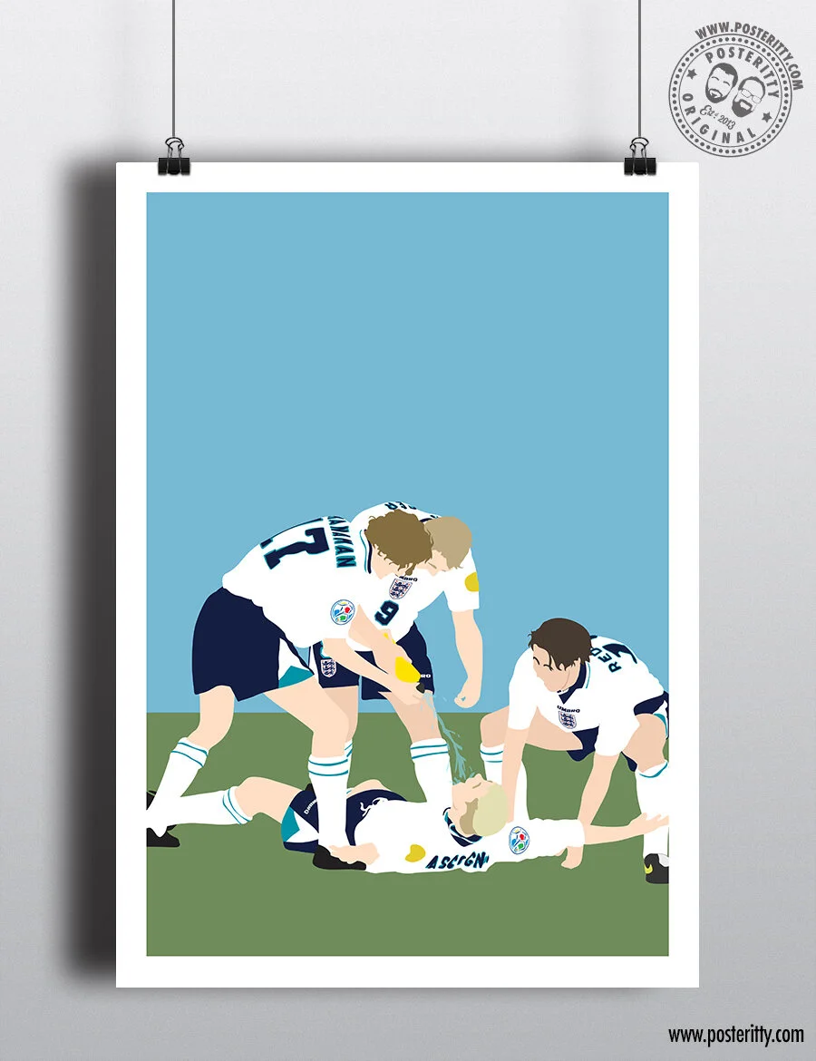 EURO 96 - Dentist Chair Celebration 2 (Portrait) - Minimalist Poster