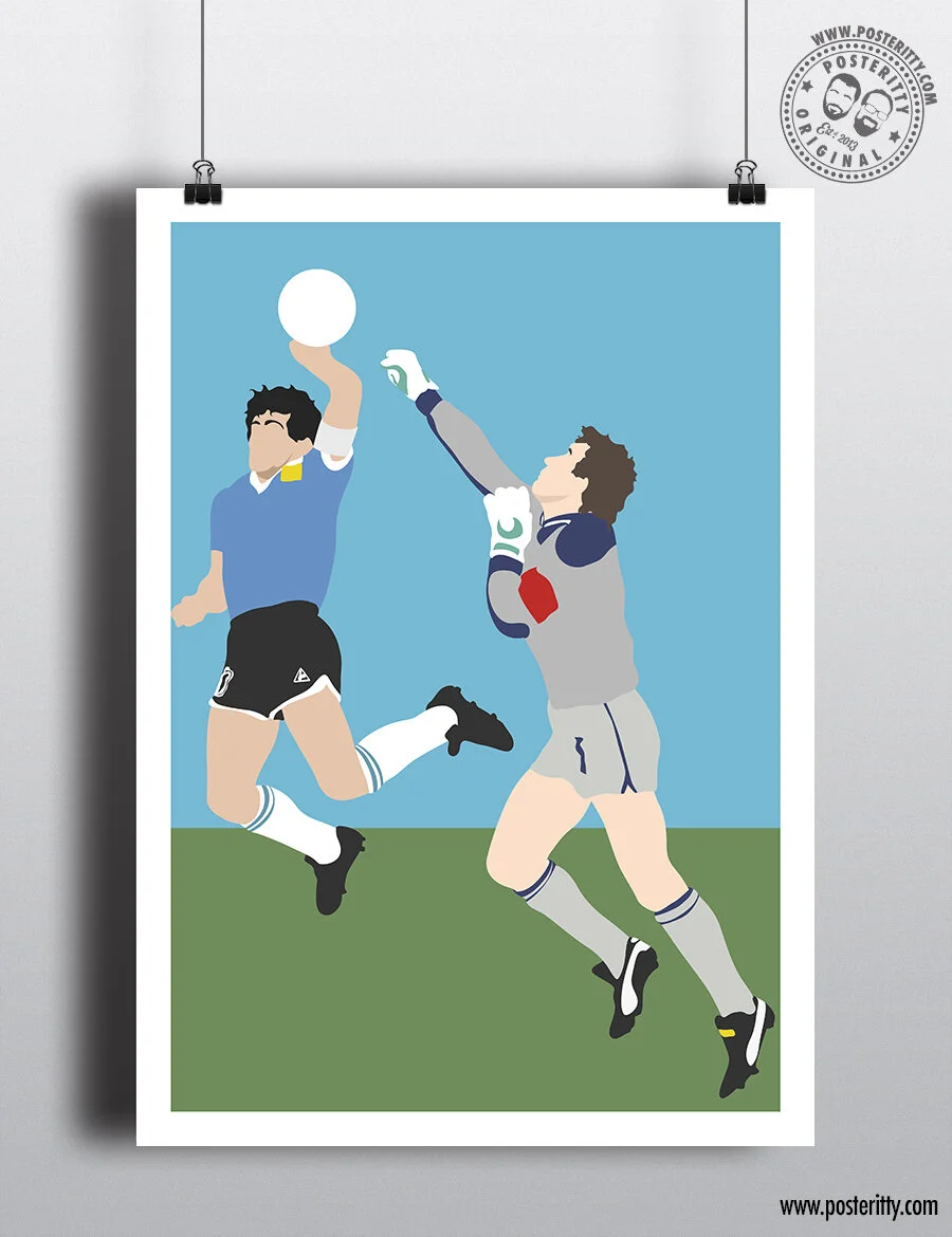 World Cup 86 - Hand Of God - Minimalist Poster