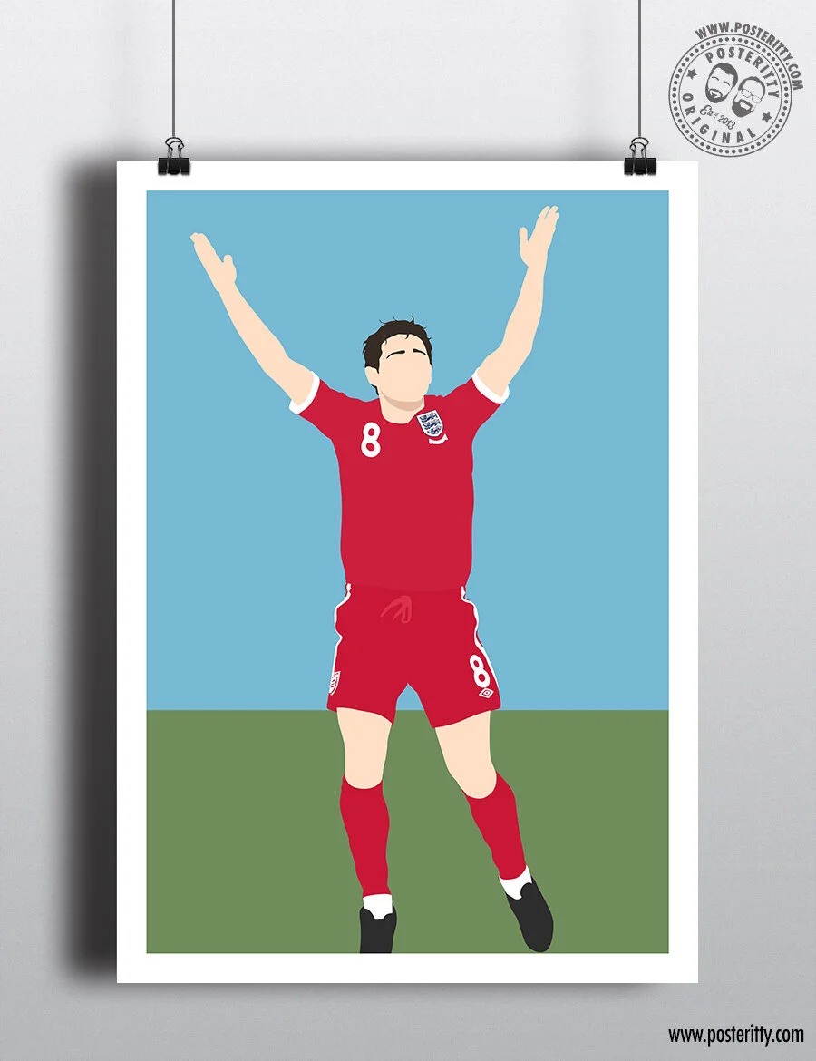World Cup 2010 - Frank Lampard Disallowed Goal - Minimalist Poster