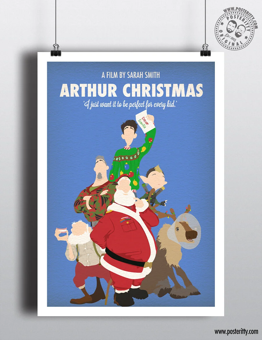 Arthur Christmas - Minimalist Christmas Movie Poster