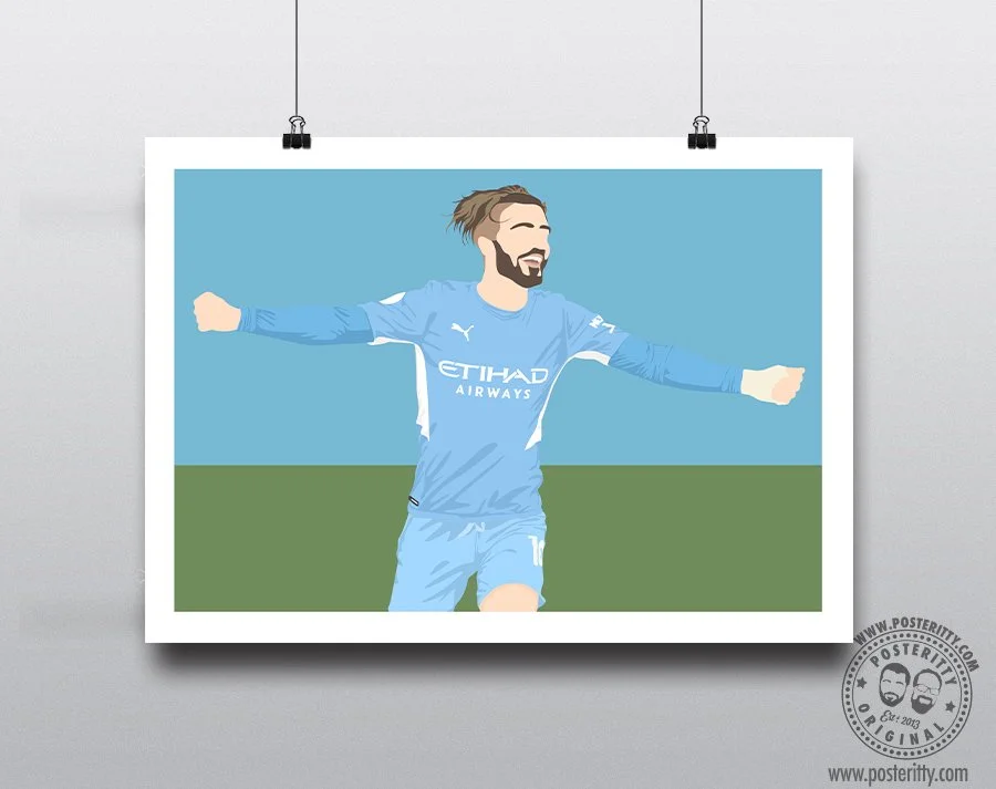 Jack Grealish - Goal Celebration - Minimalist Poster