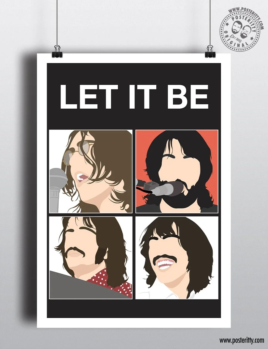 The Beatles - Minimalist Let It Be Poster