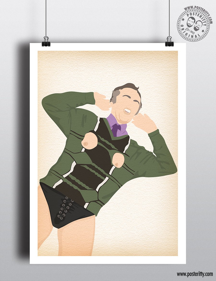 Alan Partridge - Peephole Pringle Minimalist Poster