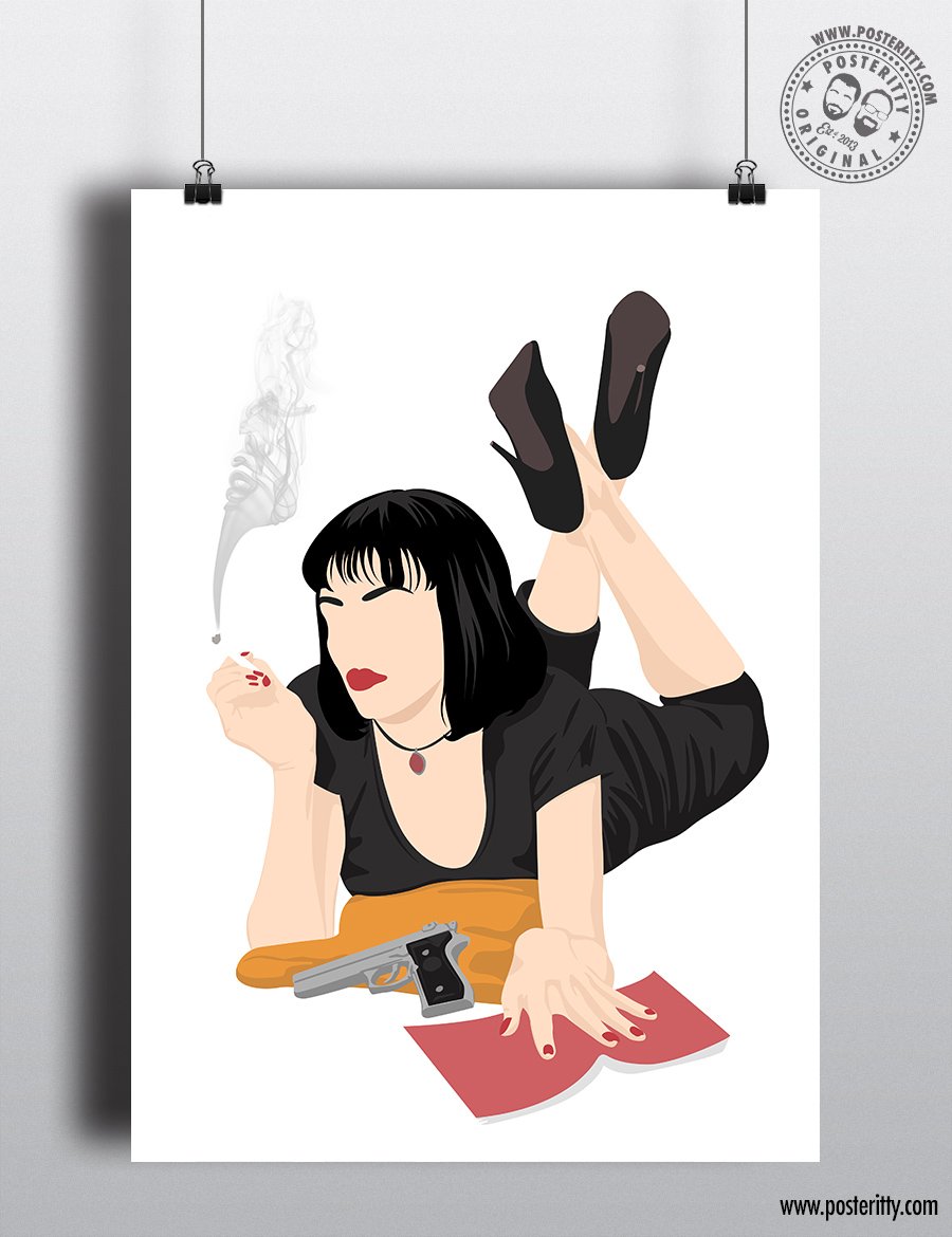 Pulp Fiction (Mia) - Minimalist Movie Poster