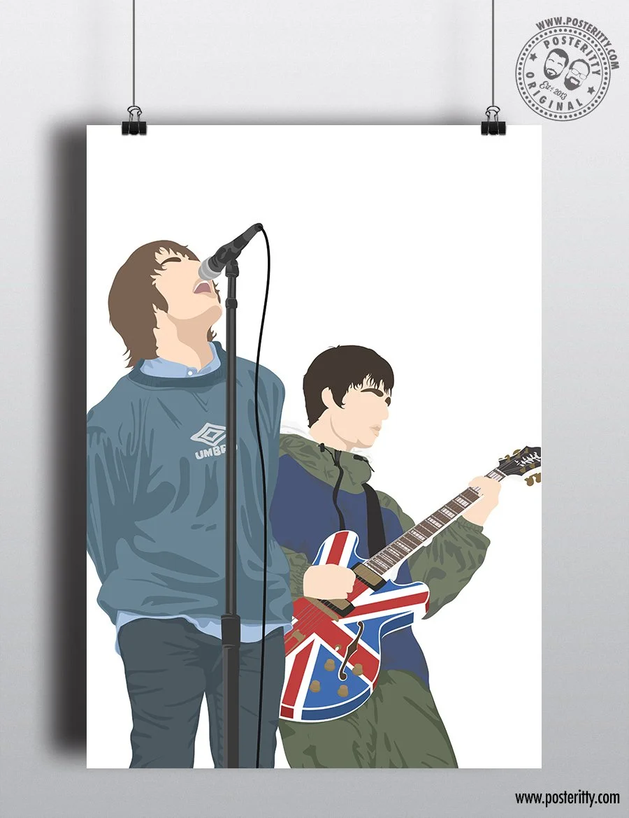 Oasis - Maine Road 28th April 1996 - Minimalist Poster