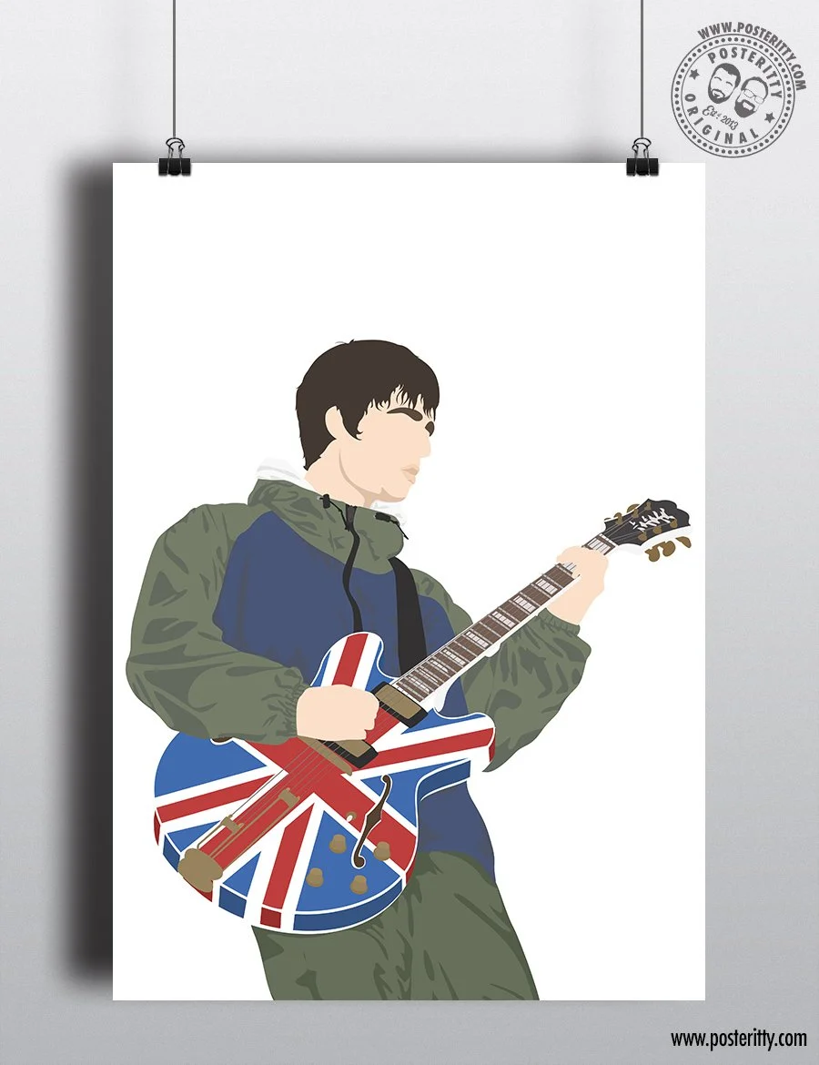 Noel Gallagher - Oasis - Maine Road 28th April 1996 - Minimalist Poster