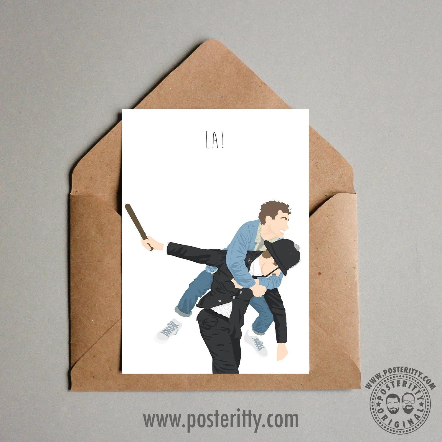 It's a Sin (La!) - Minimalist Valentines Card