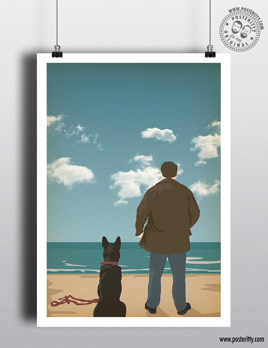Looking out to Sea - After Life - Ricky Gervais Minimalist TV Poster