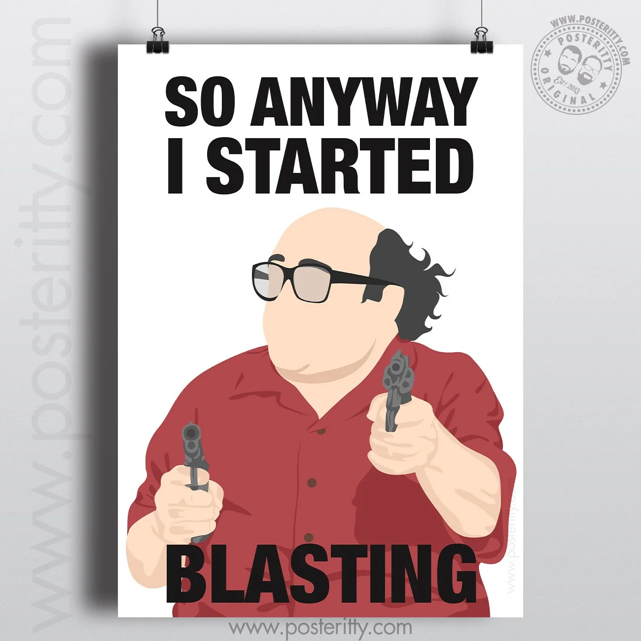Frank Reynolds - Blasting - Always Sunny in Philadelphia - Minimalist TV Poster