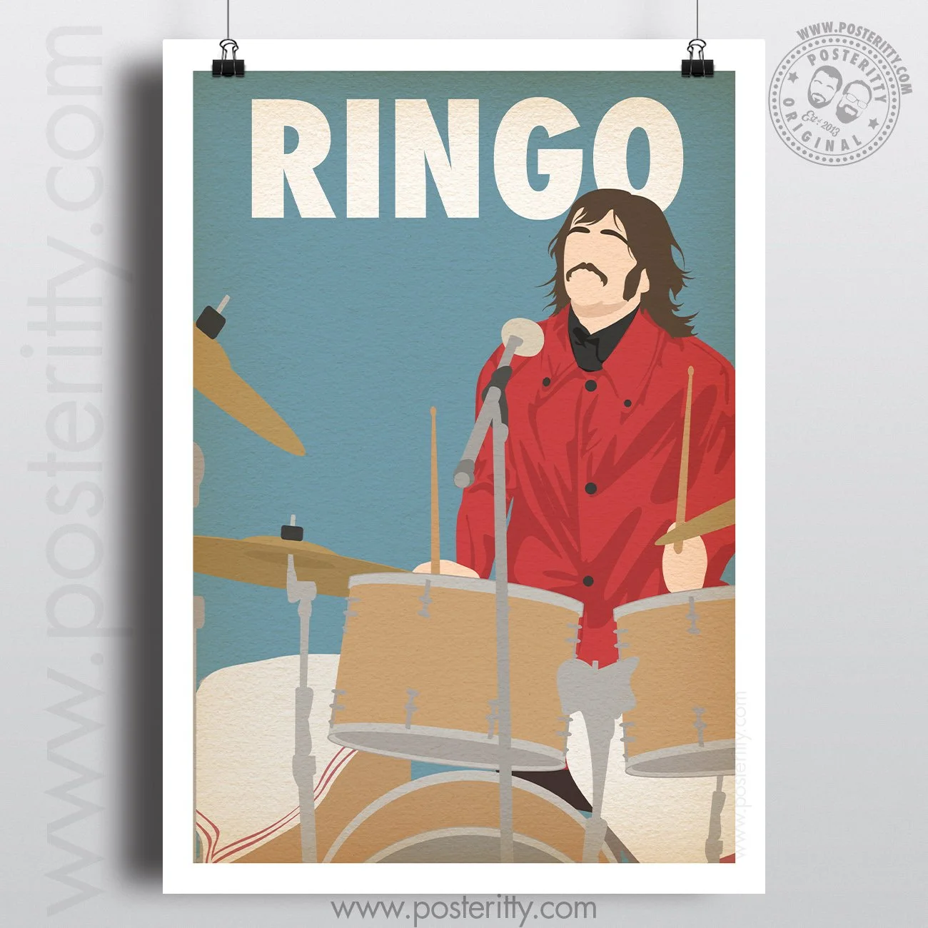 Ringo Starr - Beatles  - Minimalist Icons Poster