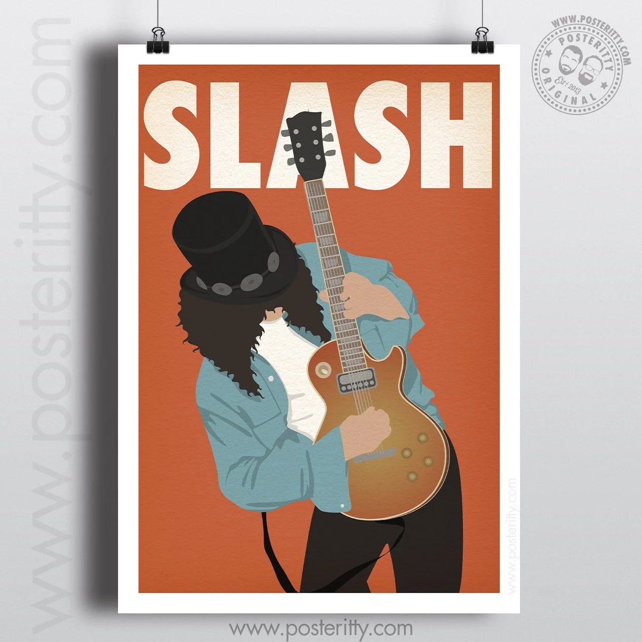 Slash - Music Icon - Minimalist Poster