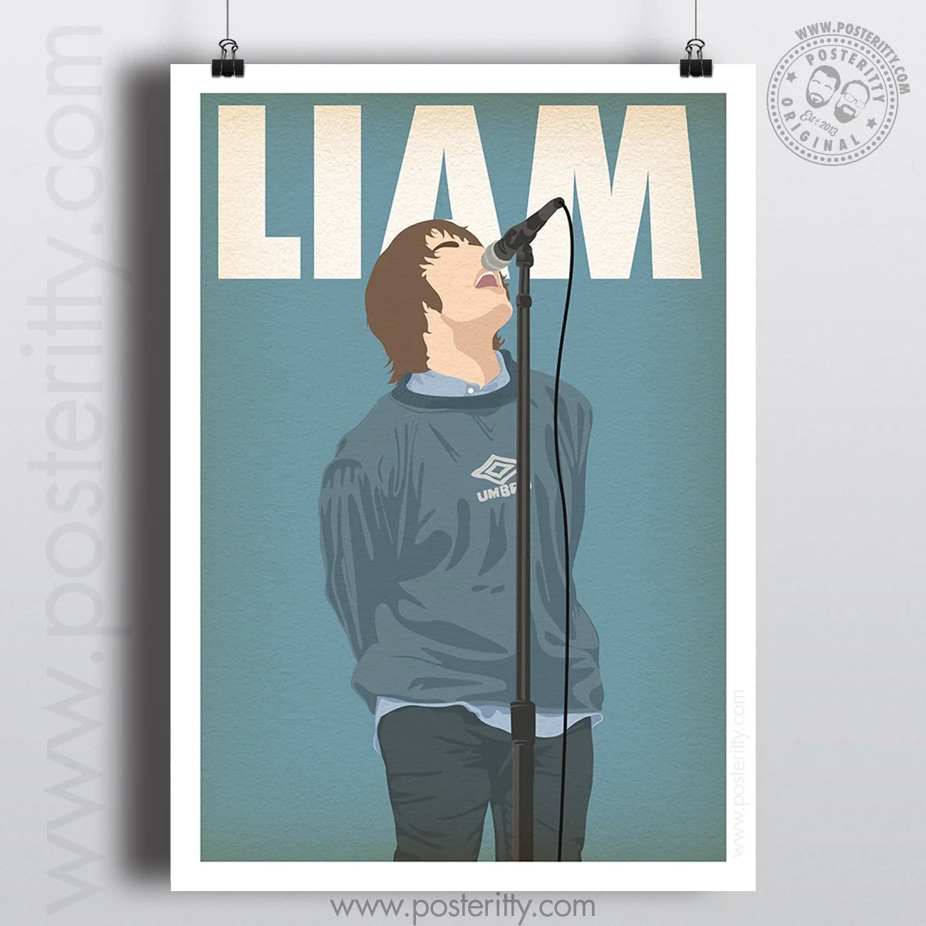 Liam Gallagher Live Music Icon - Minimalist Poster