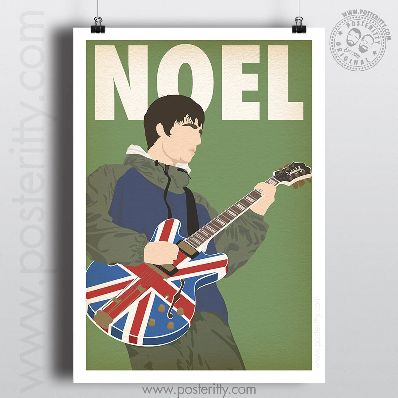 Noel Gallagher Live Music Icon - Minimalist Poster