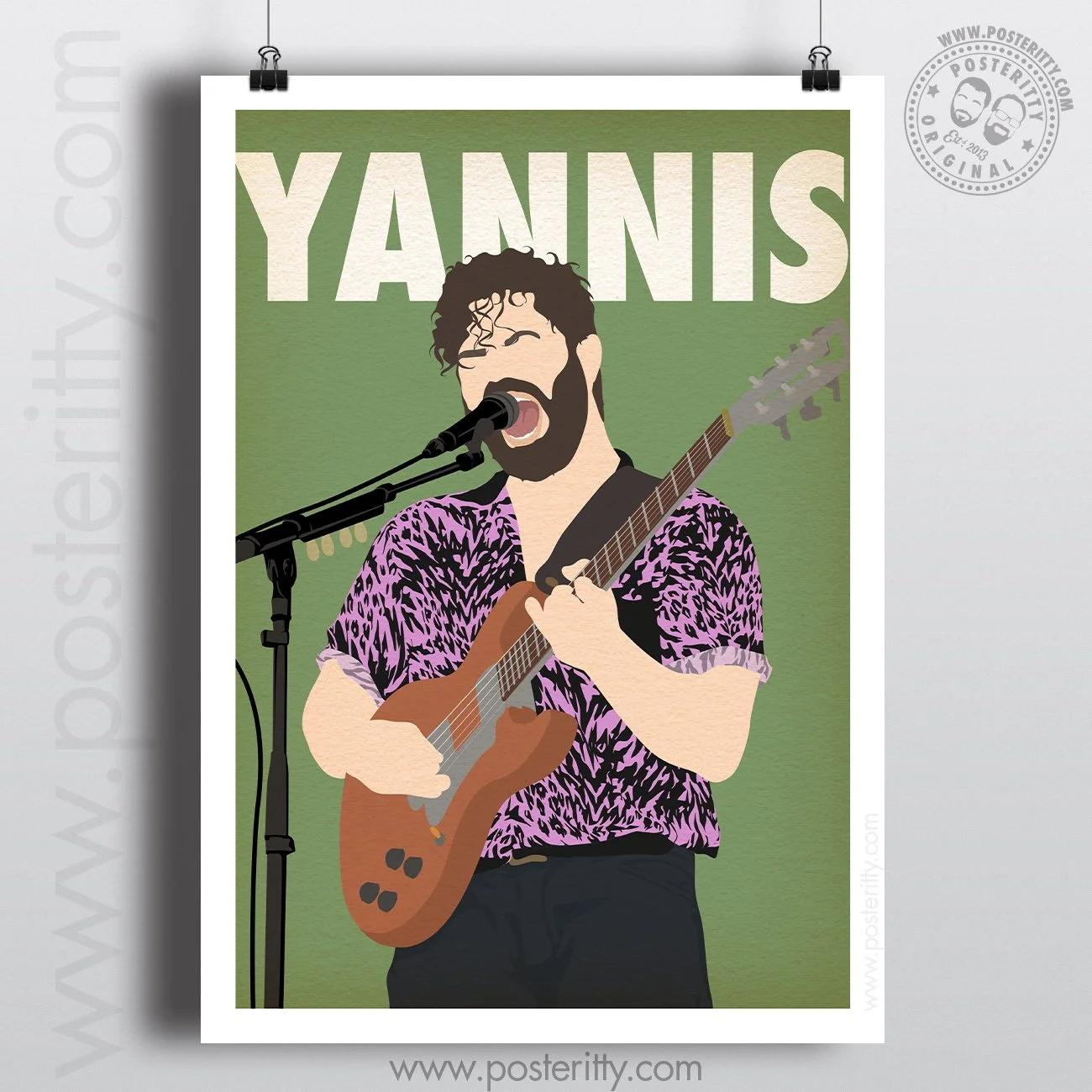 Yannis Philippakis Music Icon - Minimalist Poster