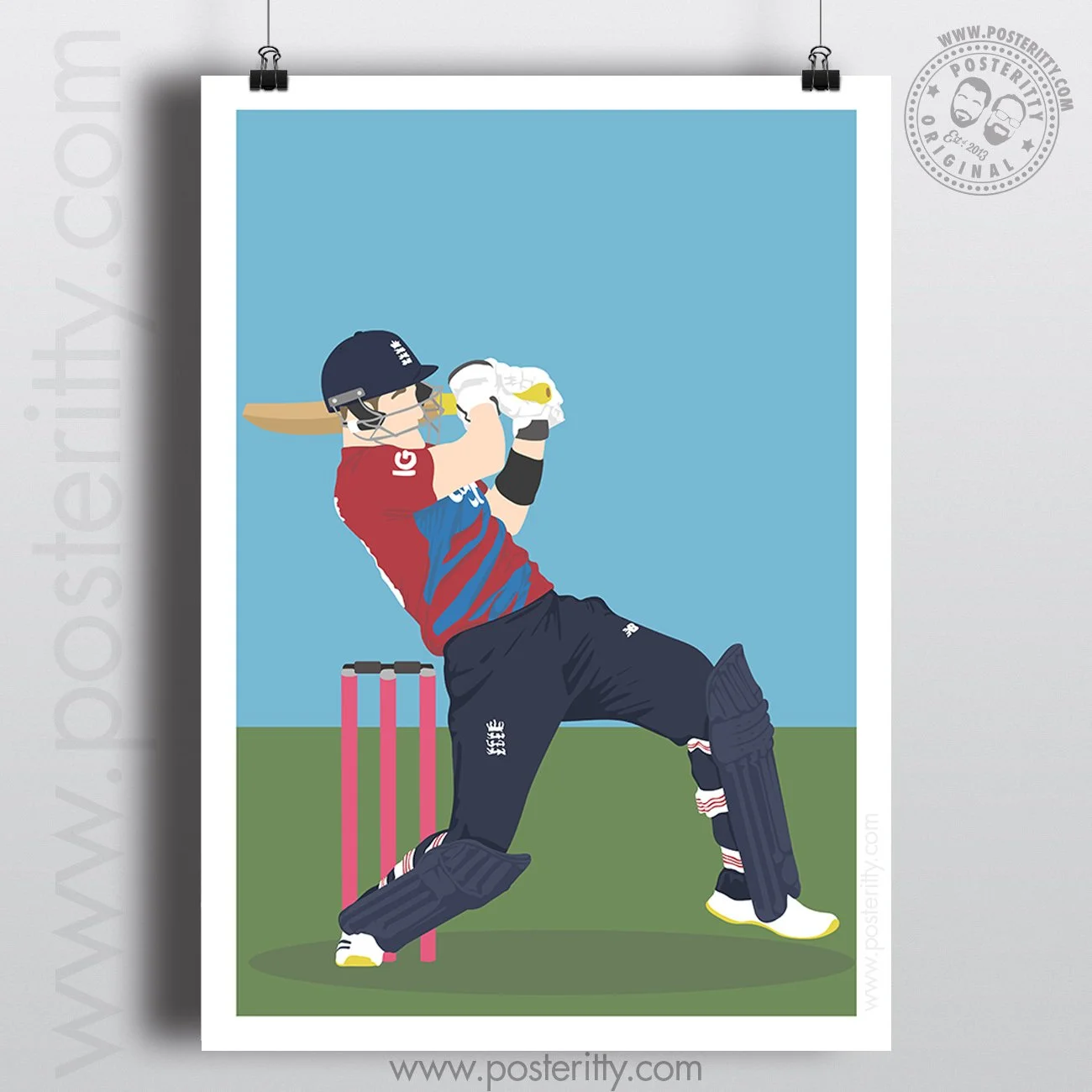 Liam Livingstone - England Cricket Icons - Minimalist Poster