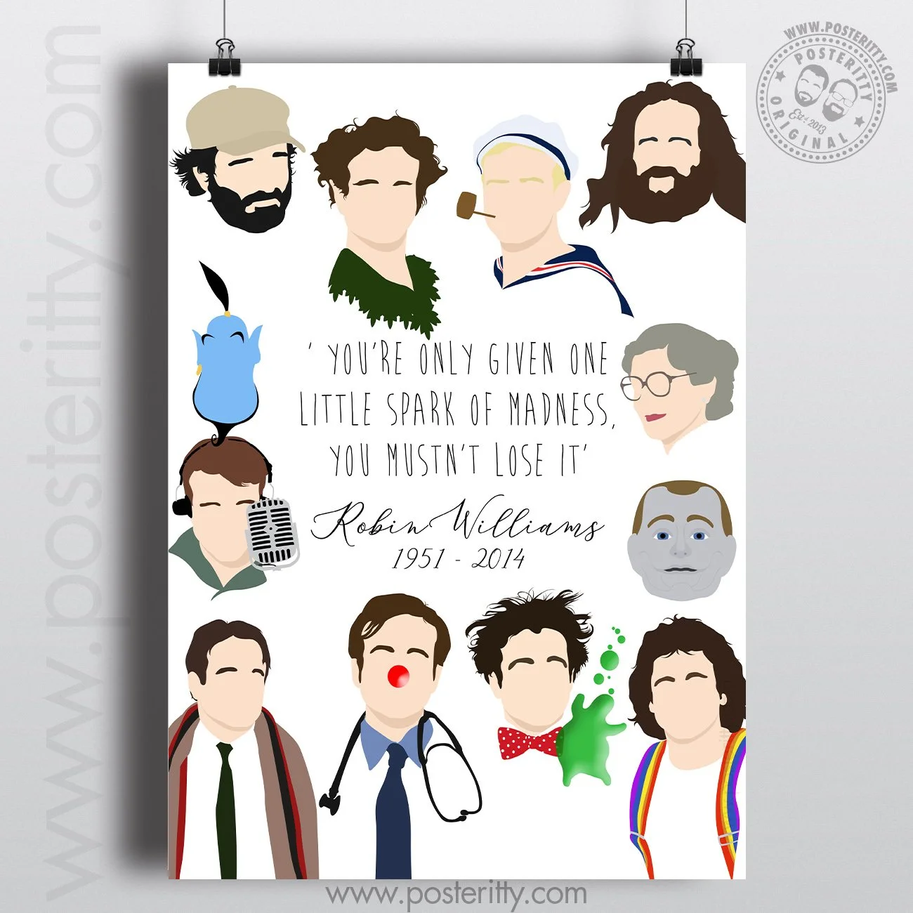 Robin Williams Quotes "...Spark Of Madness..." "Words & Ideas"