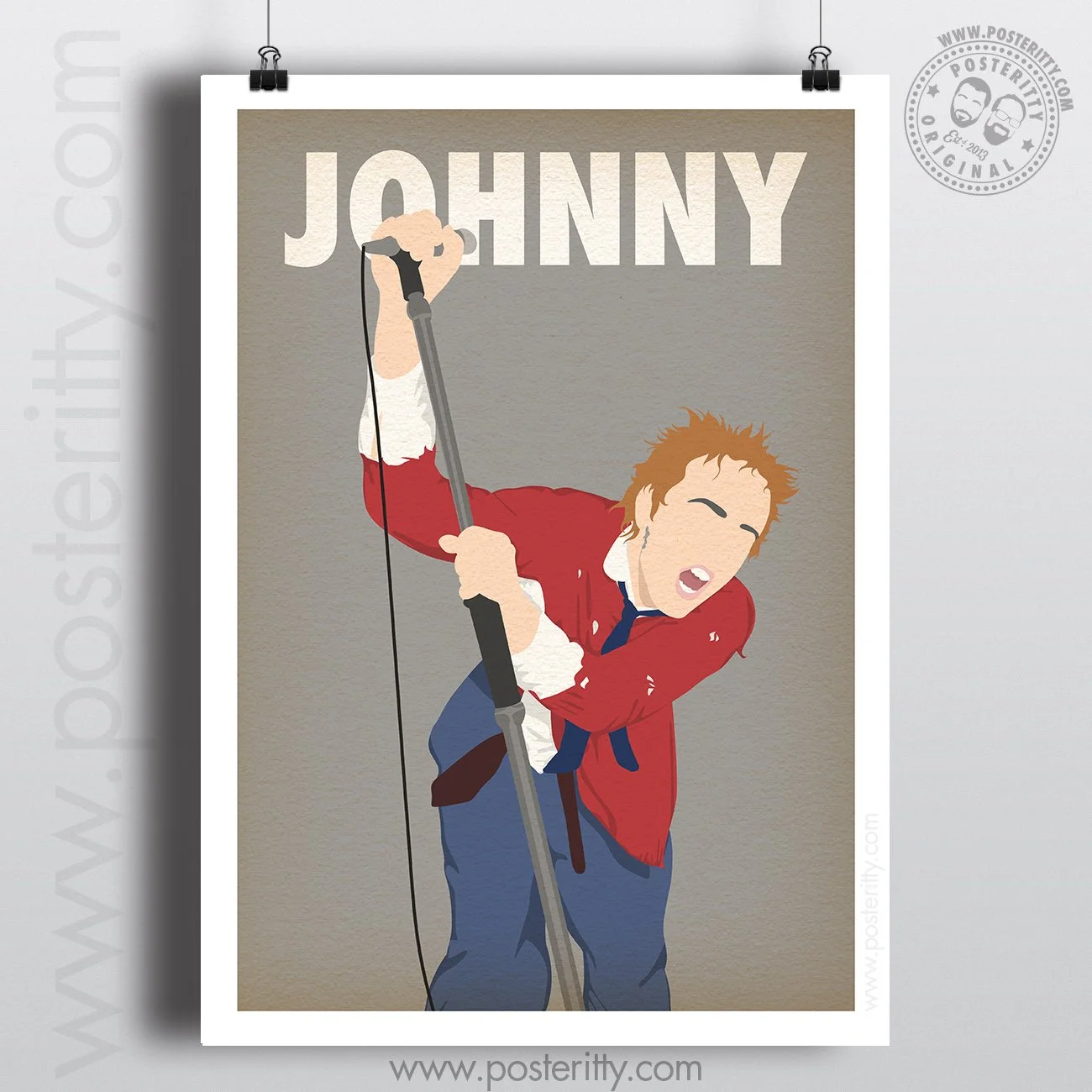 Johnny Rotten Music Icon - Minimalist Poster