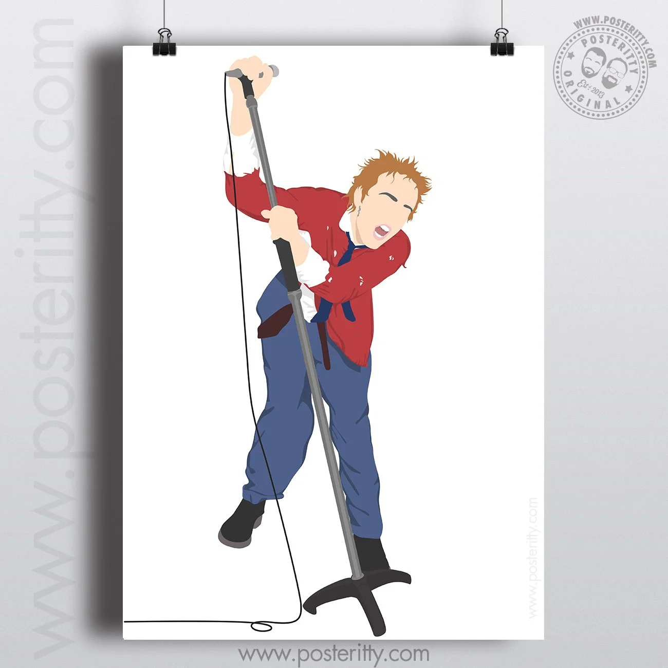 Johnny Rotten (Sex Pistols) - Minimalist Poster
