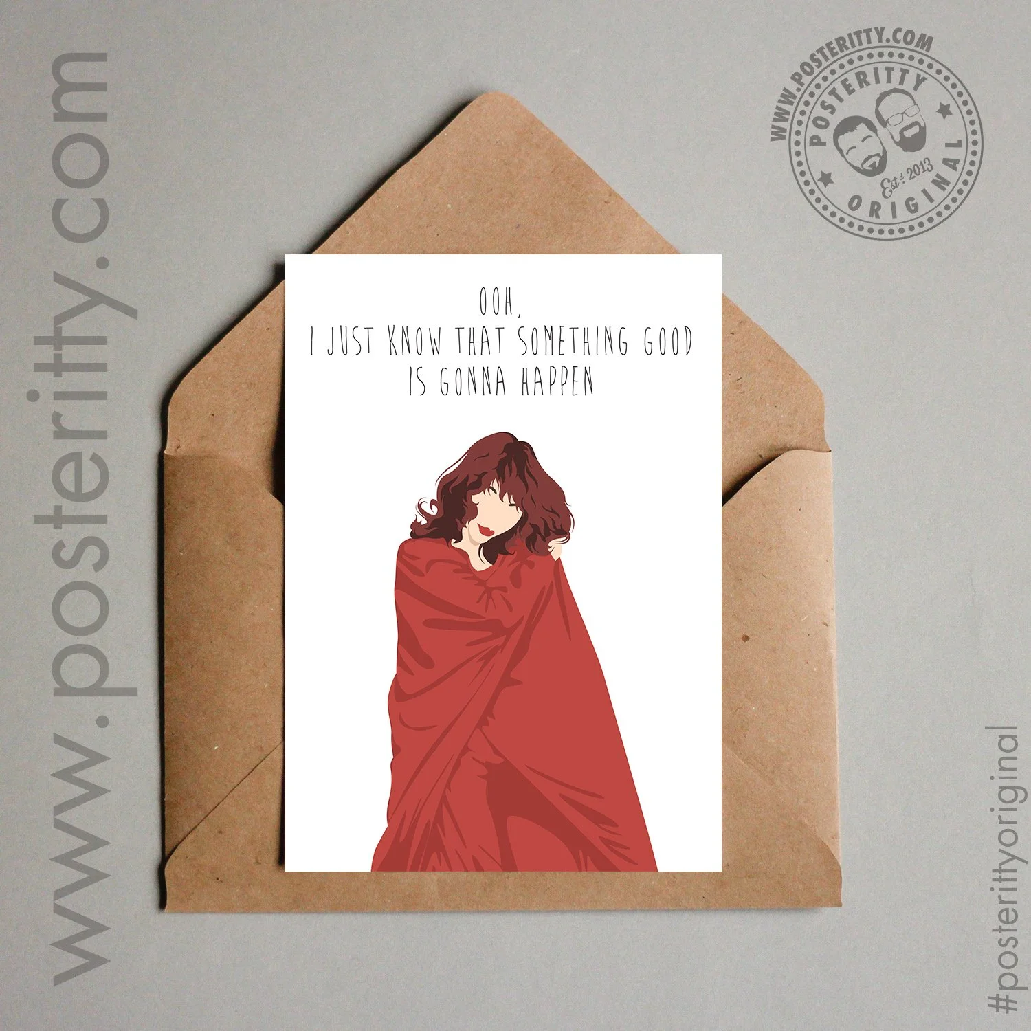 Kate Bush - ... Something Good Is Gonna Happen... - Minimalist Music Lyrics Card