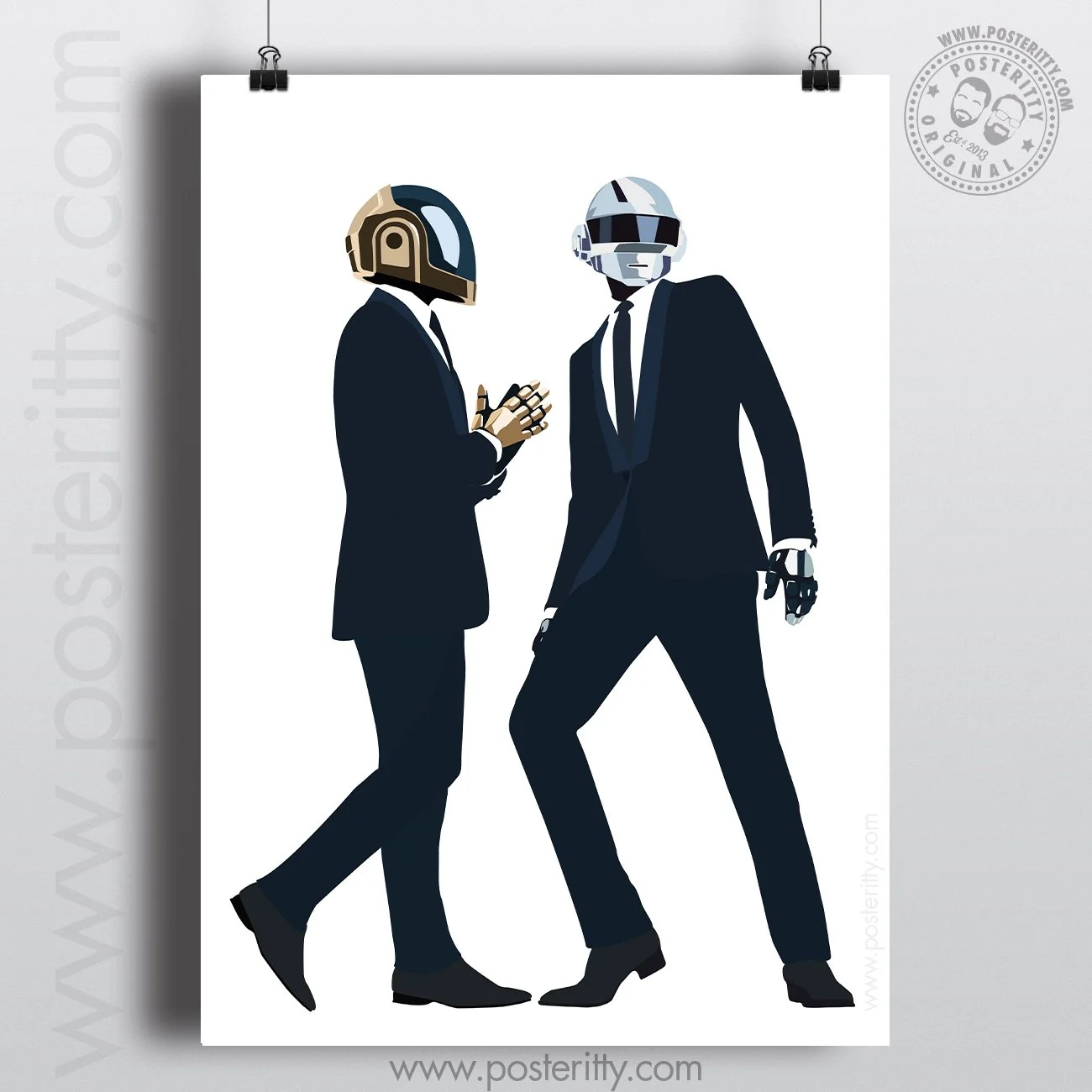 Daft Punk - Minimalist Band Poster