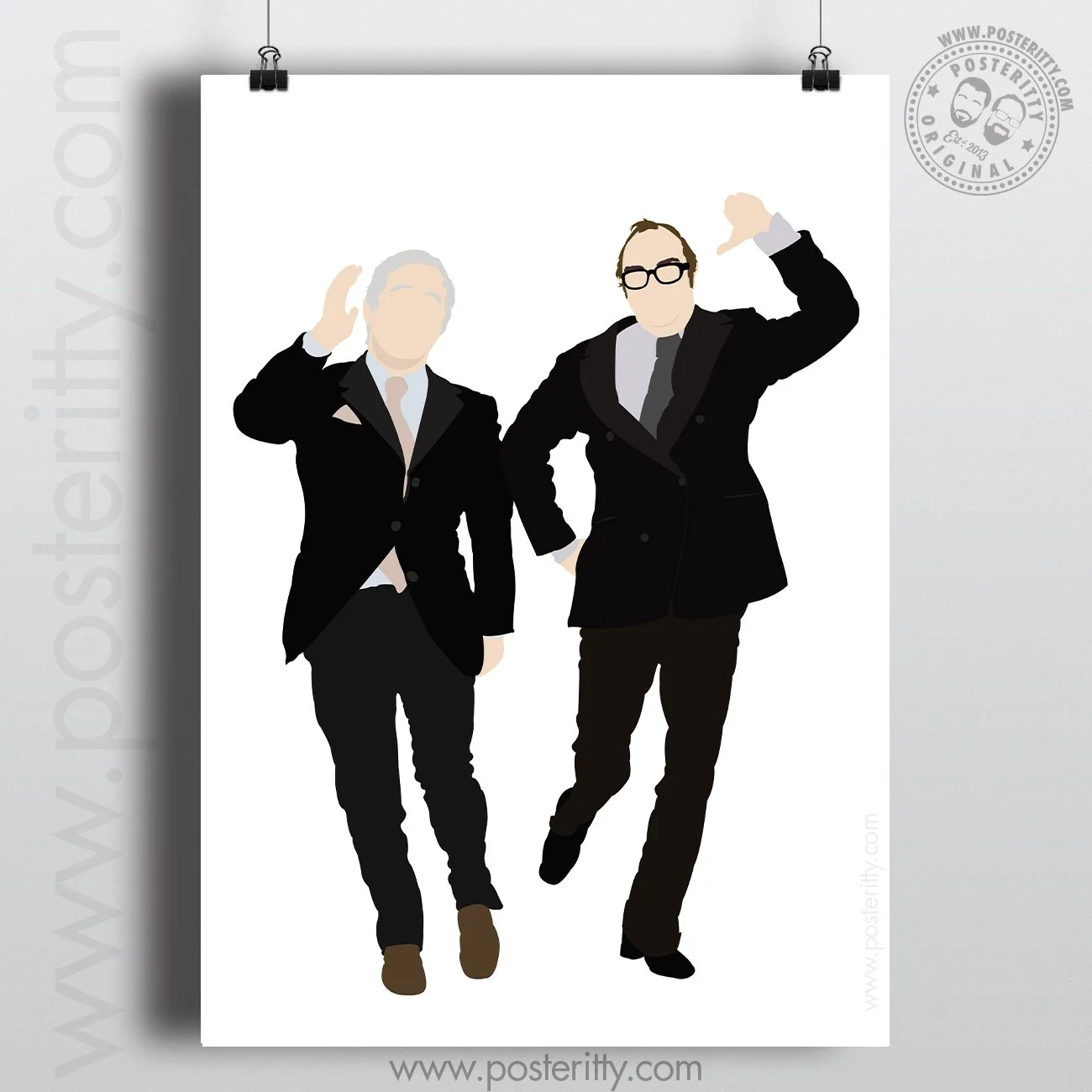 Morecambe & Wise - Minimalist Poster