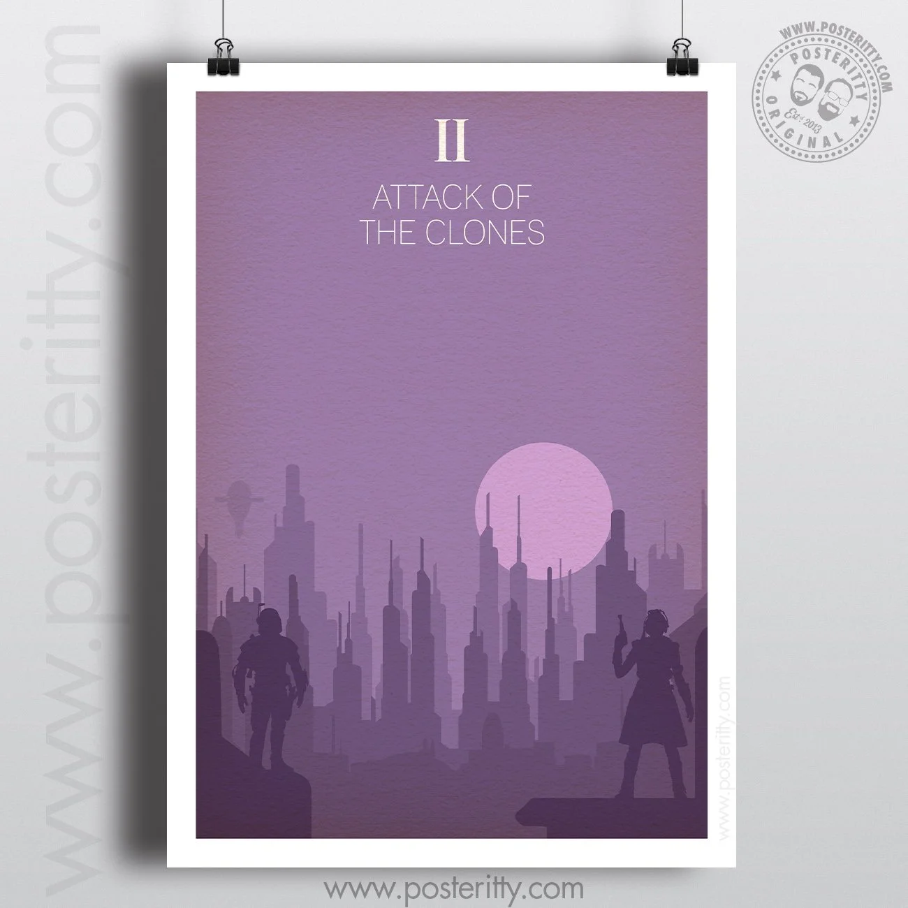 Star Wars Episode II (Attack of the Clones) - Minimalist Movie Poster