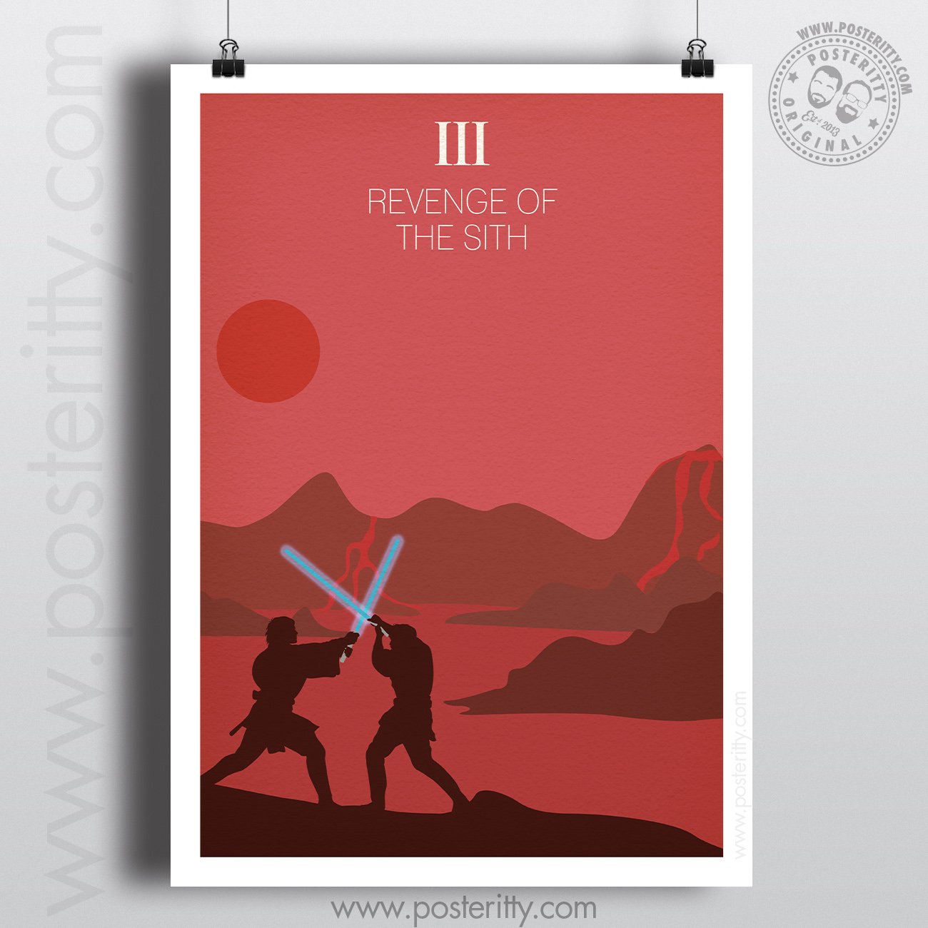 Star Wars Episode III (Revenge of the Sith) - Minimalist Movie Poster