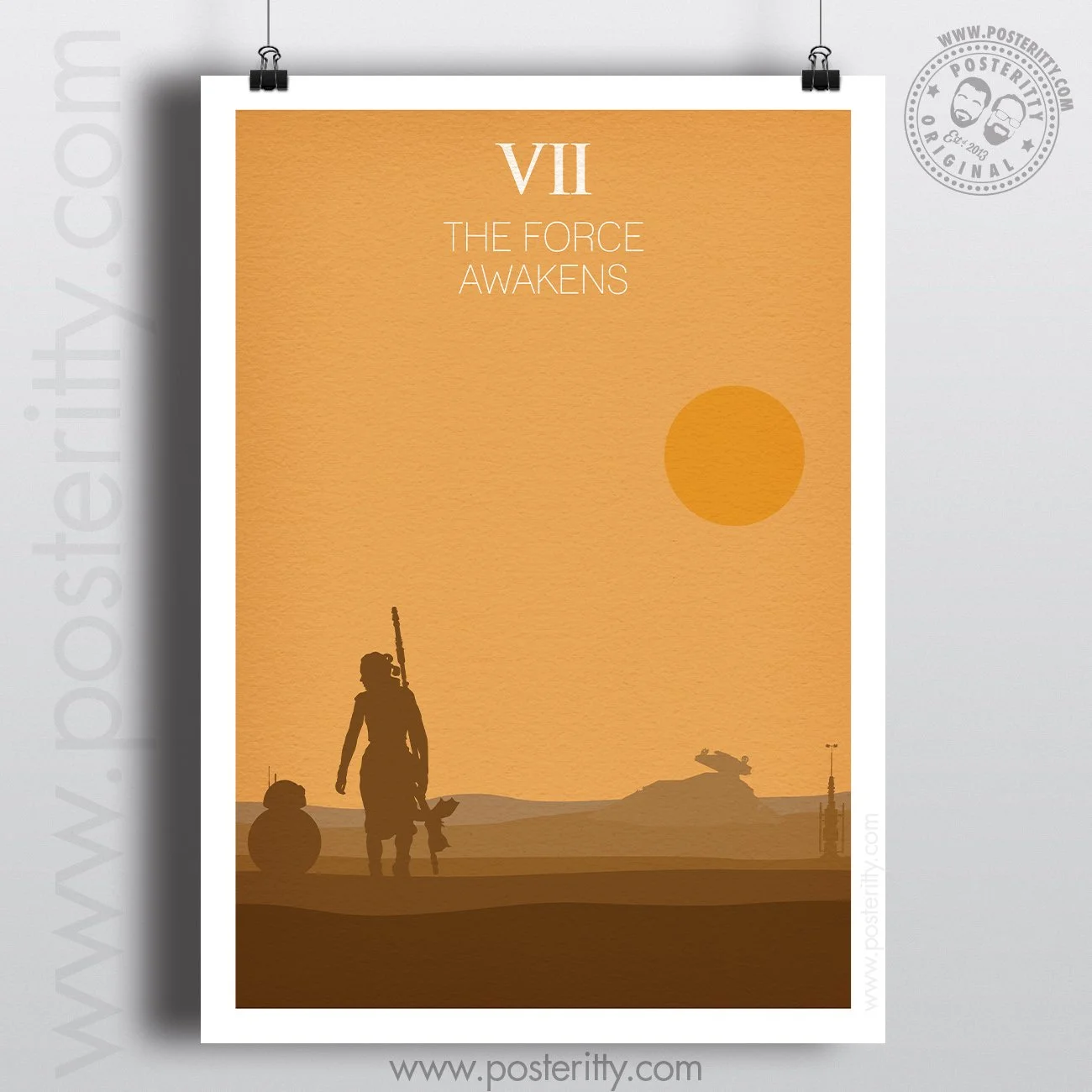 Star Wars Episode VII (The Force Awakens) - Minimalist Movie Poster