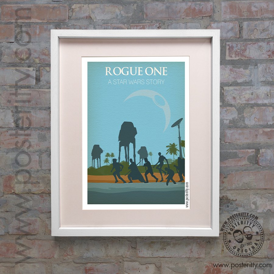 ROGUE ONE A Star Wars Story Minimalist Poster Posteritty Minimal Design Print