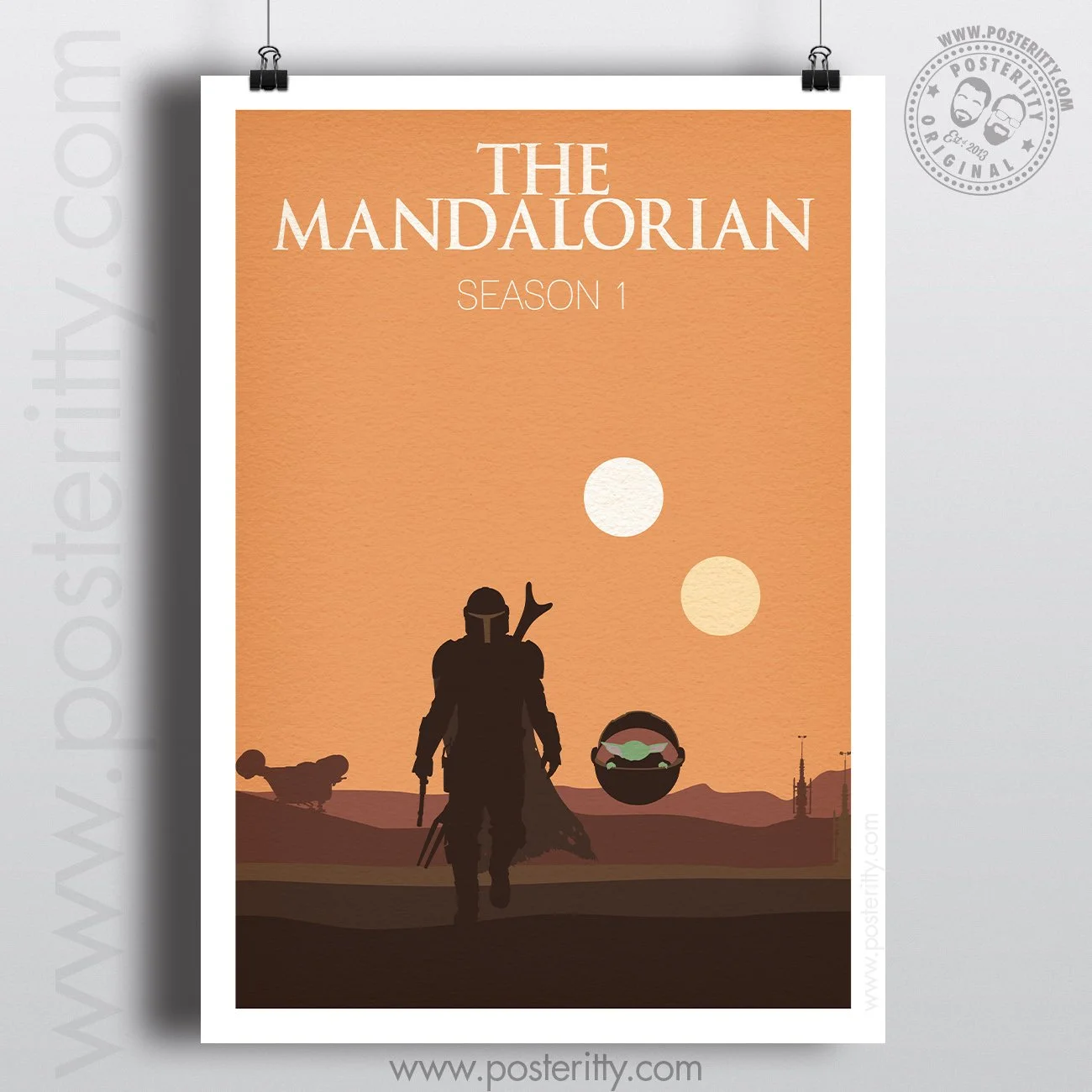 Mandalorian Season 1 - A Star Wars Series - Minimalist Movie Poster