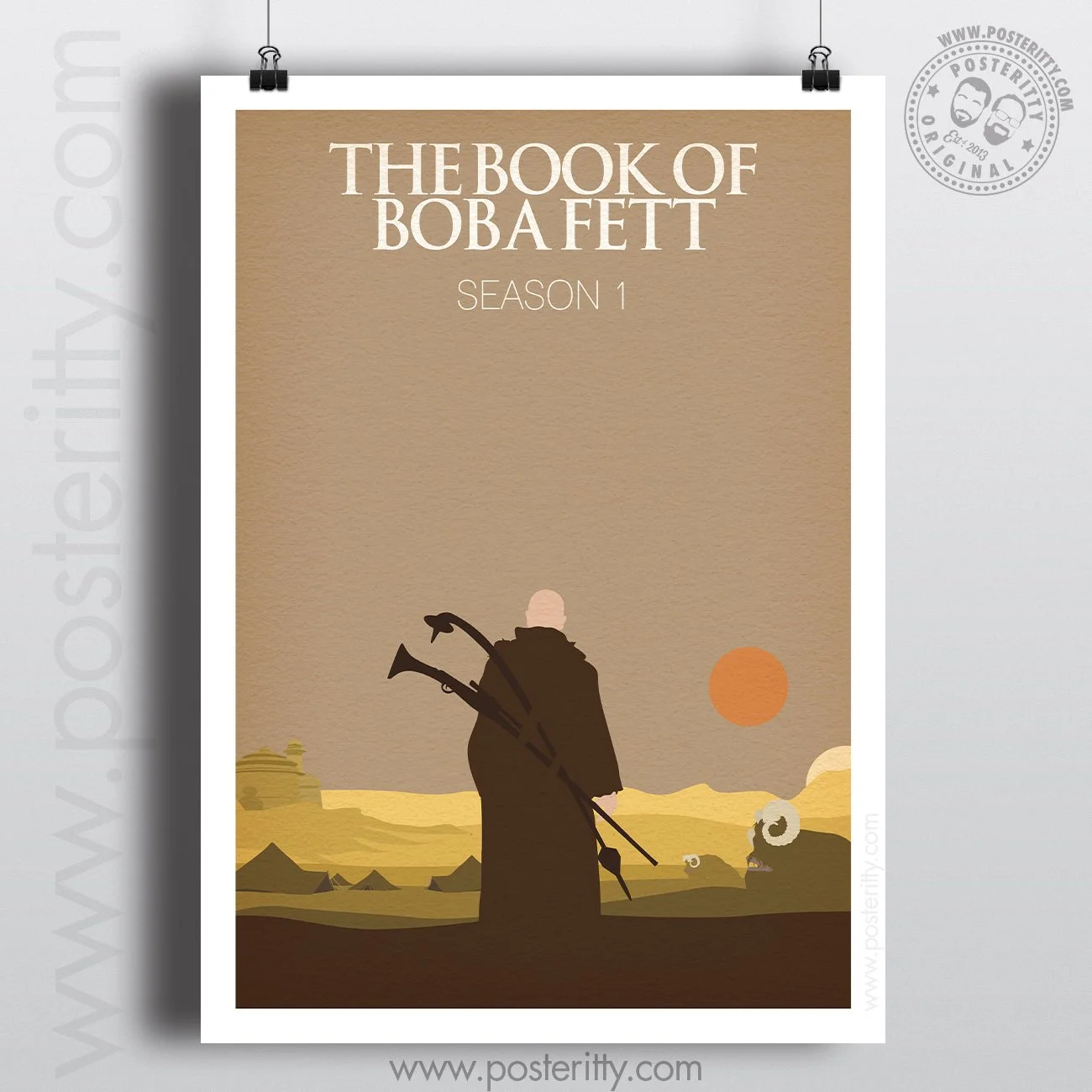Book of Boba Fett Season 1 - A Star Wars Series - Minimalist Movie Poster