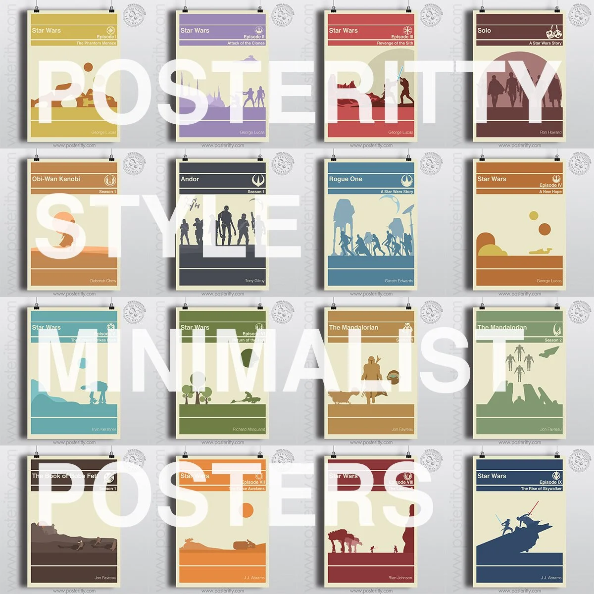 Alternative Star Wars Book Covers - Minimalist Movie Posters