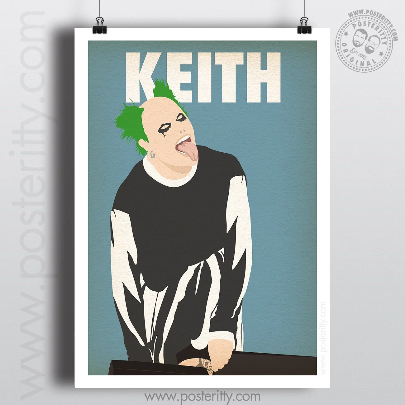 Keith Flint (Prodigy) Music Icon - Minimalist Poster