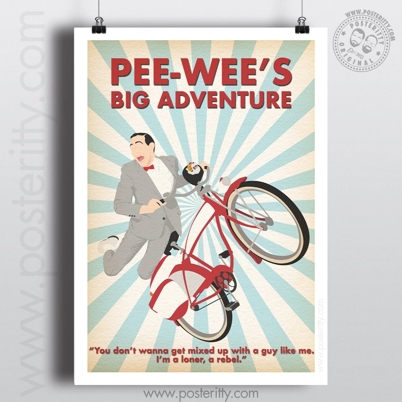Pee Wee's Big Adventure - Minimalist Movie Poster