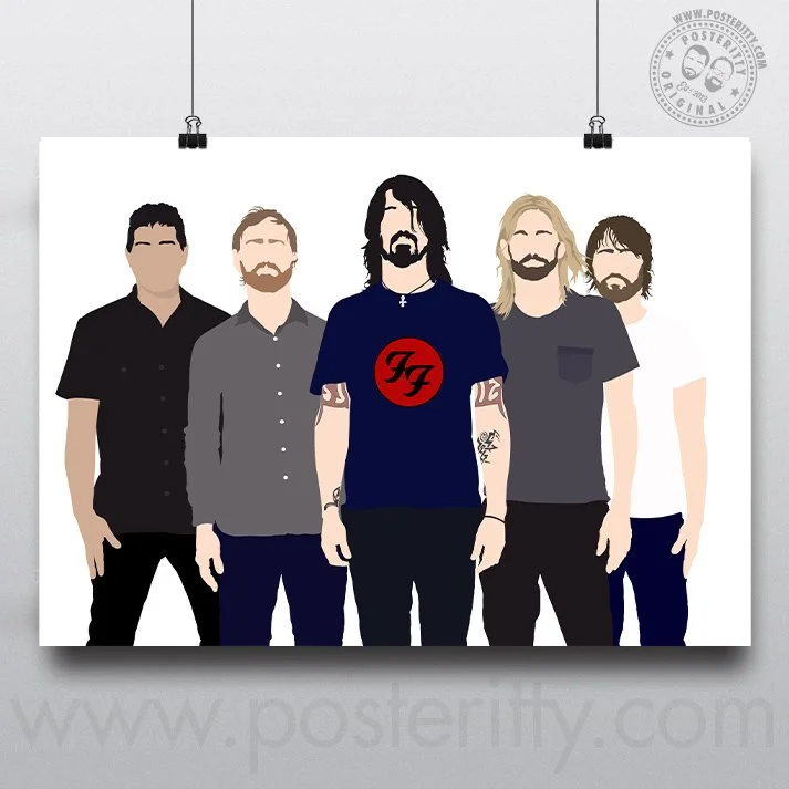 Foo Fighters - Minimalist Band Poster