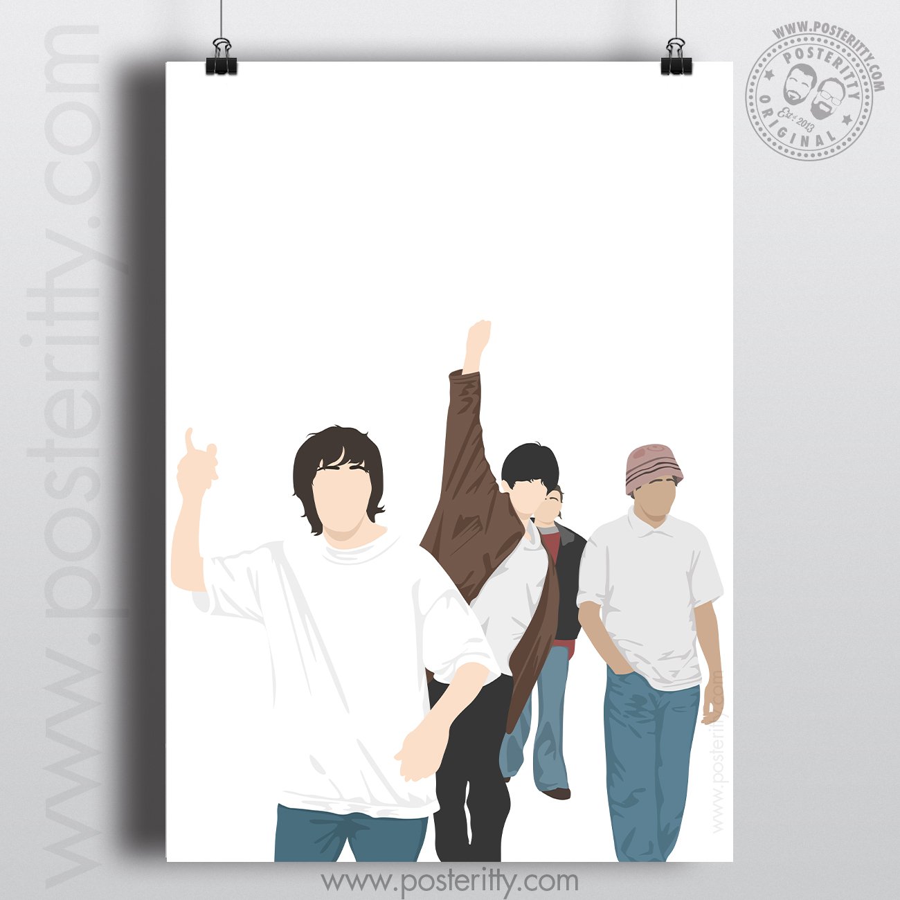 Stone Roses (Walking) - Minimalist Band Poster