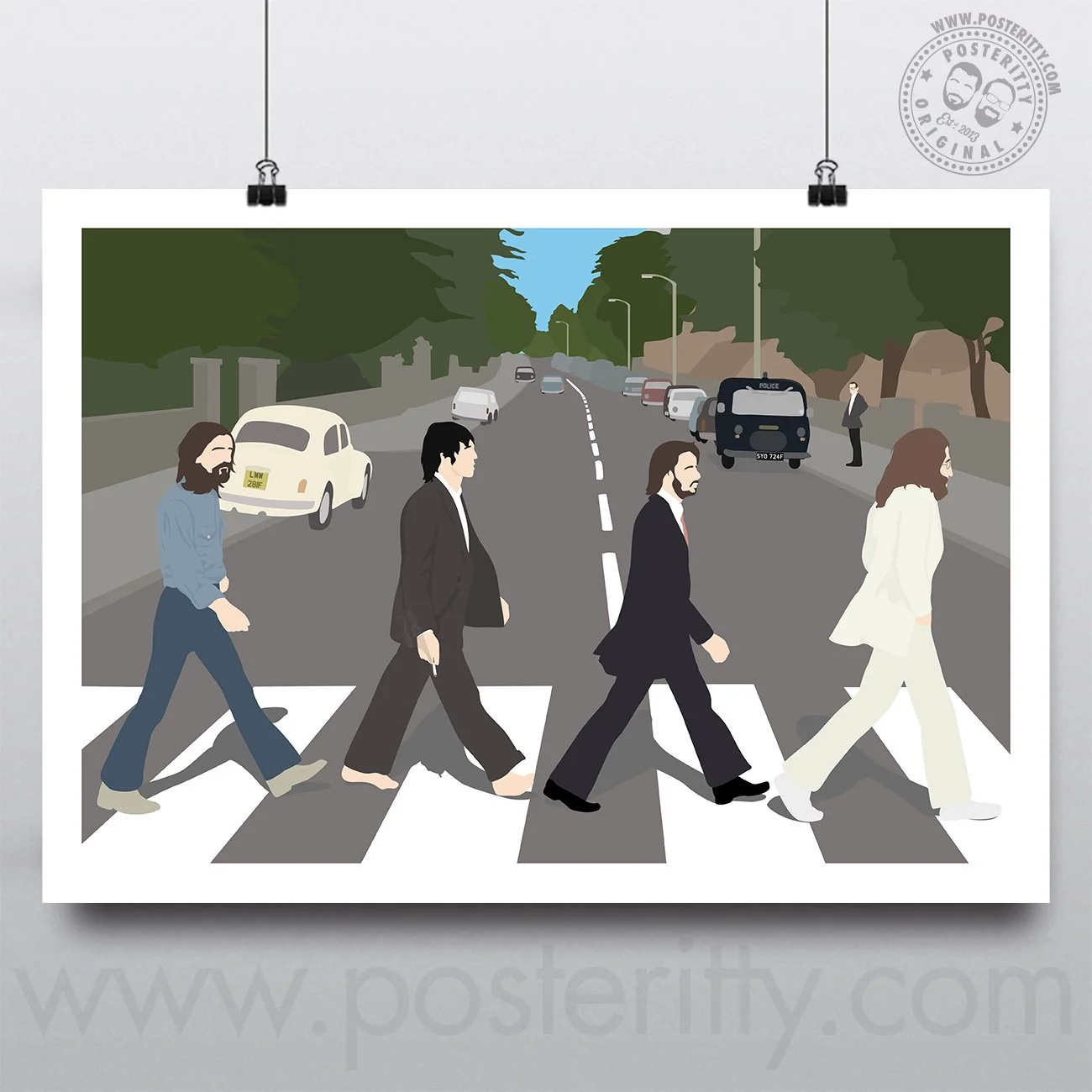 The Beatles - Abbey Road - Minimalist Poster