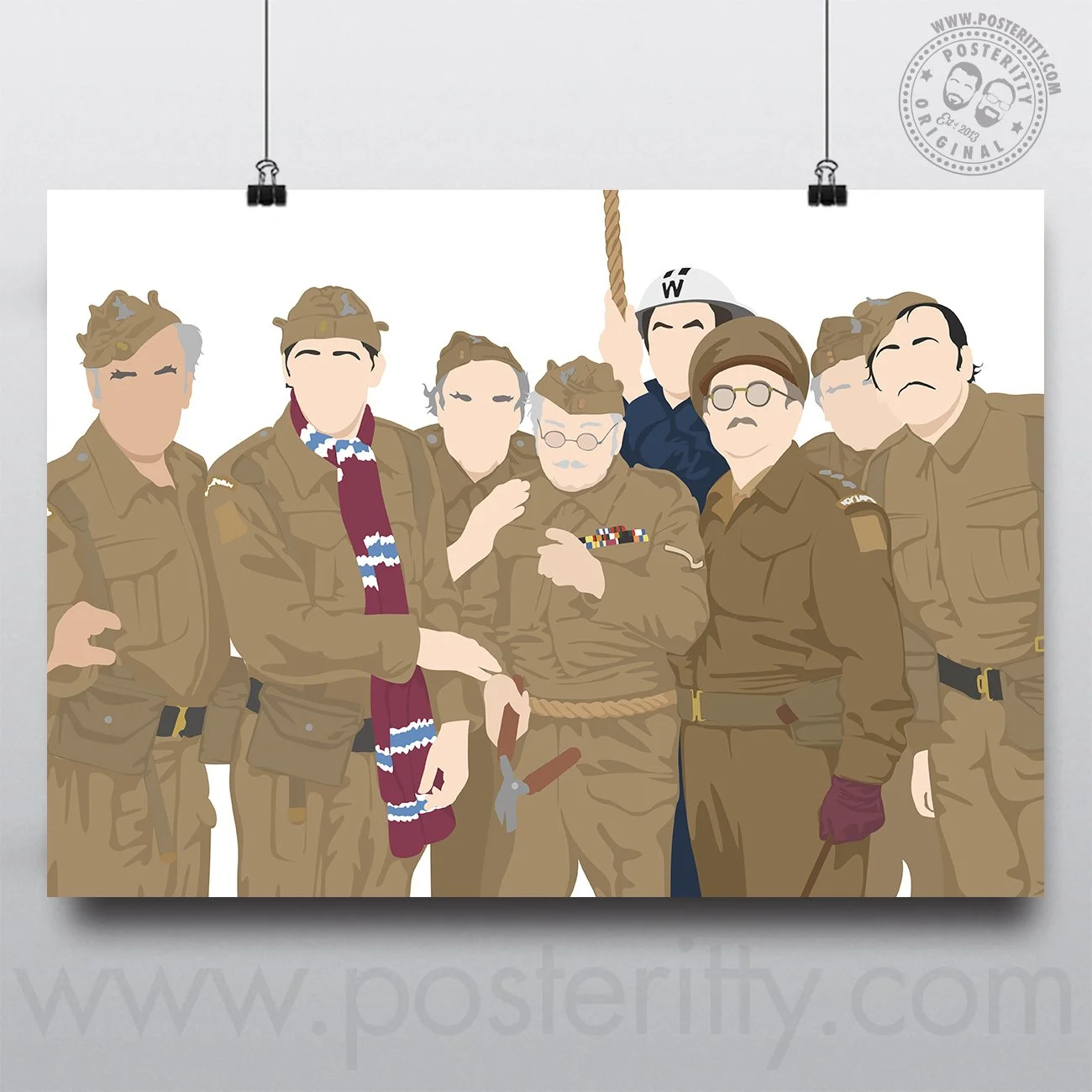 Dads Army - Minimalist Sitcom Poster