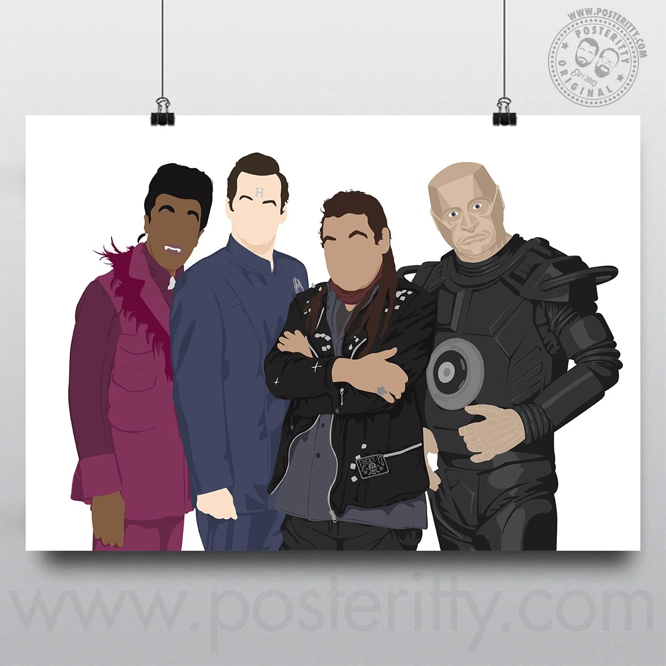 Red Dwarf - Minimalist Sitcom Poster