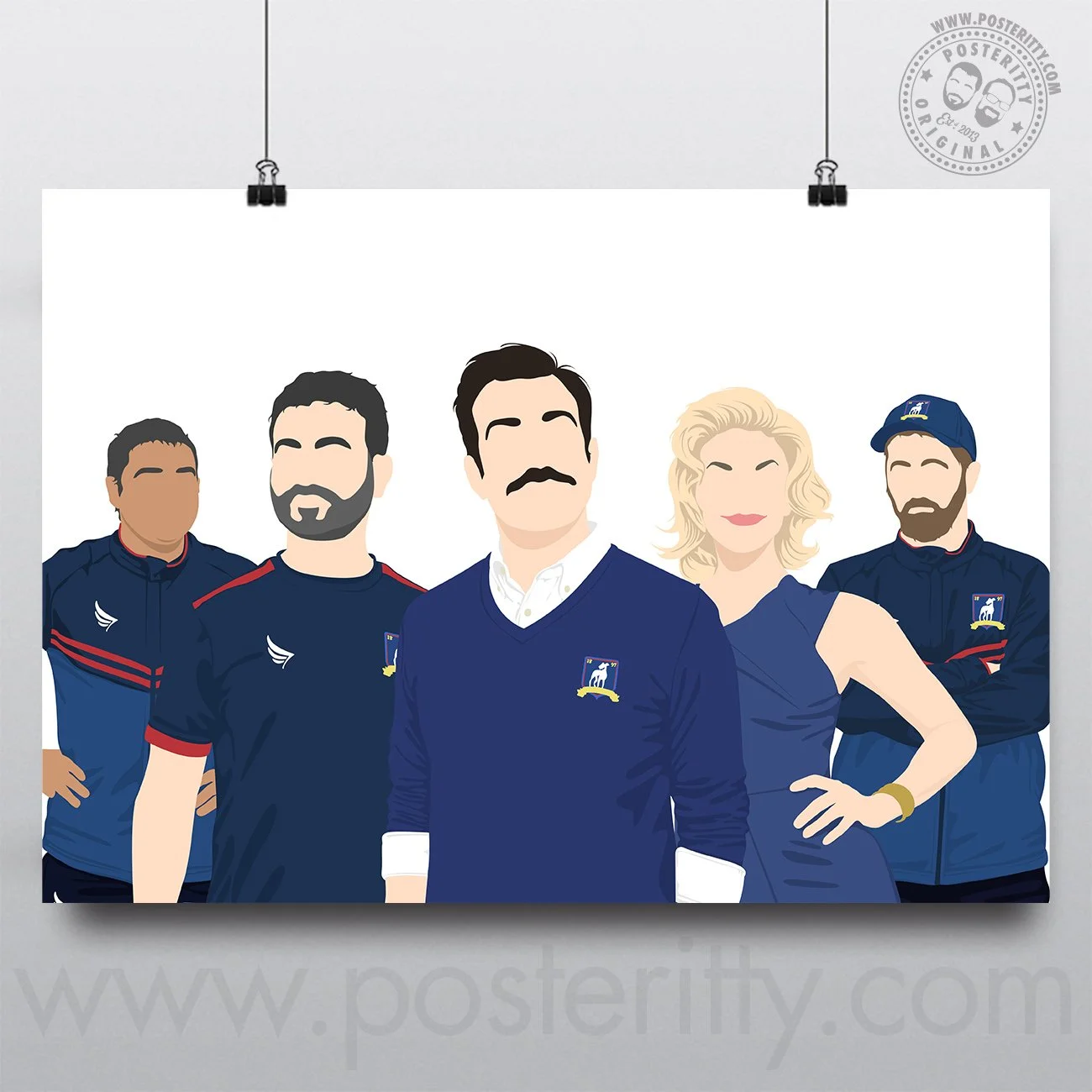Ted Lasso - Minimalist Sitcom Poster