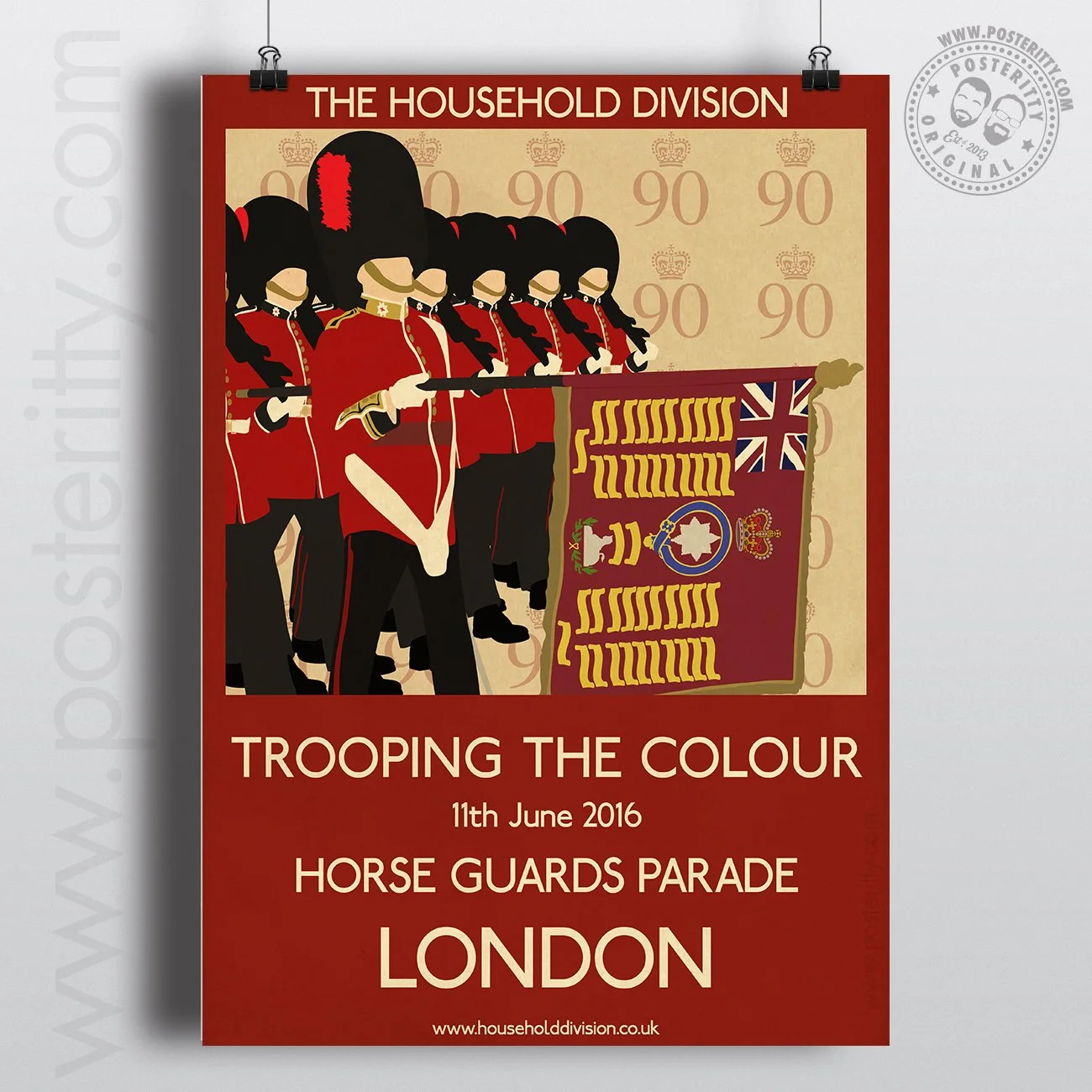The Household Division - Trooping The Colour Poster (Queens Birthday Parade) 2016
