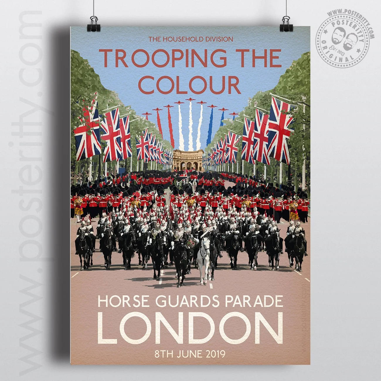 The Household Division - Trooping The Colour Poster (Queens Birthday Parade) 2019