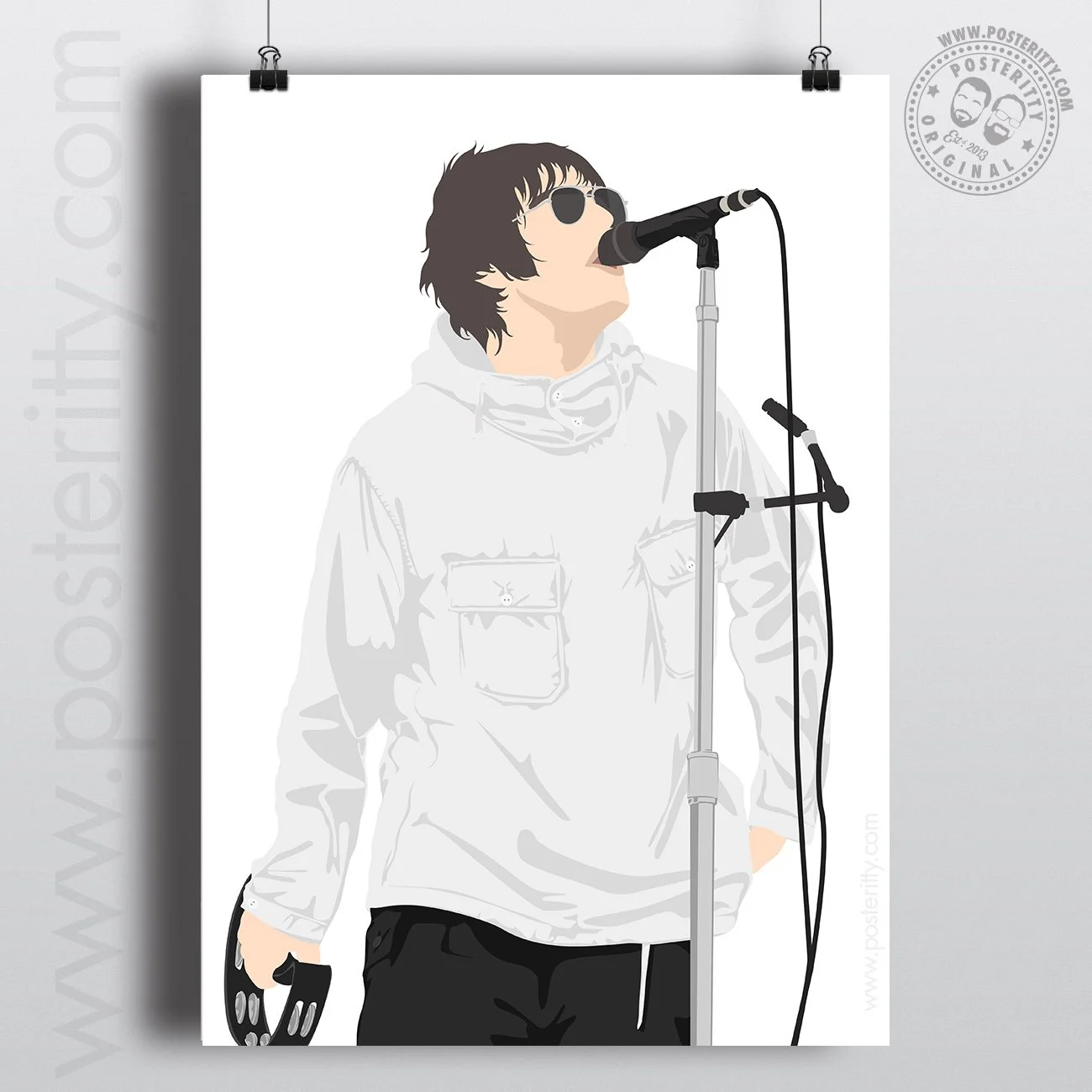 Liam Gallagher - Knebworth 1996 -  Minimalist Poster