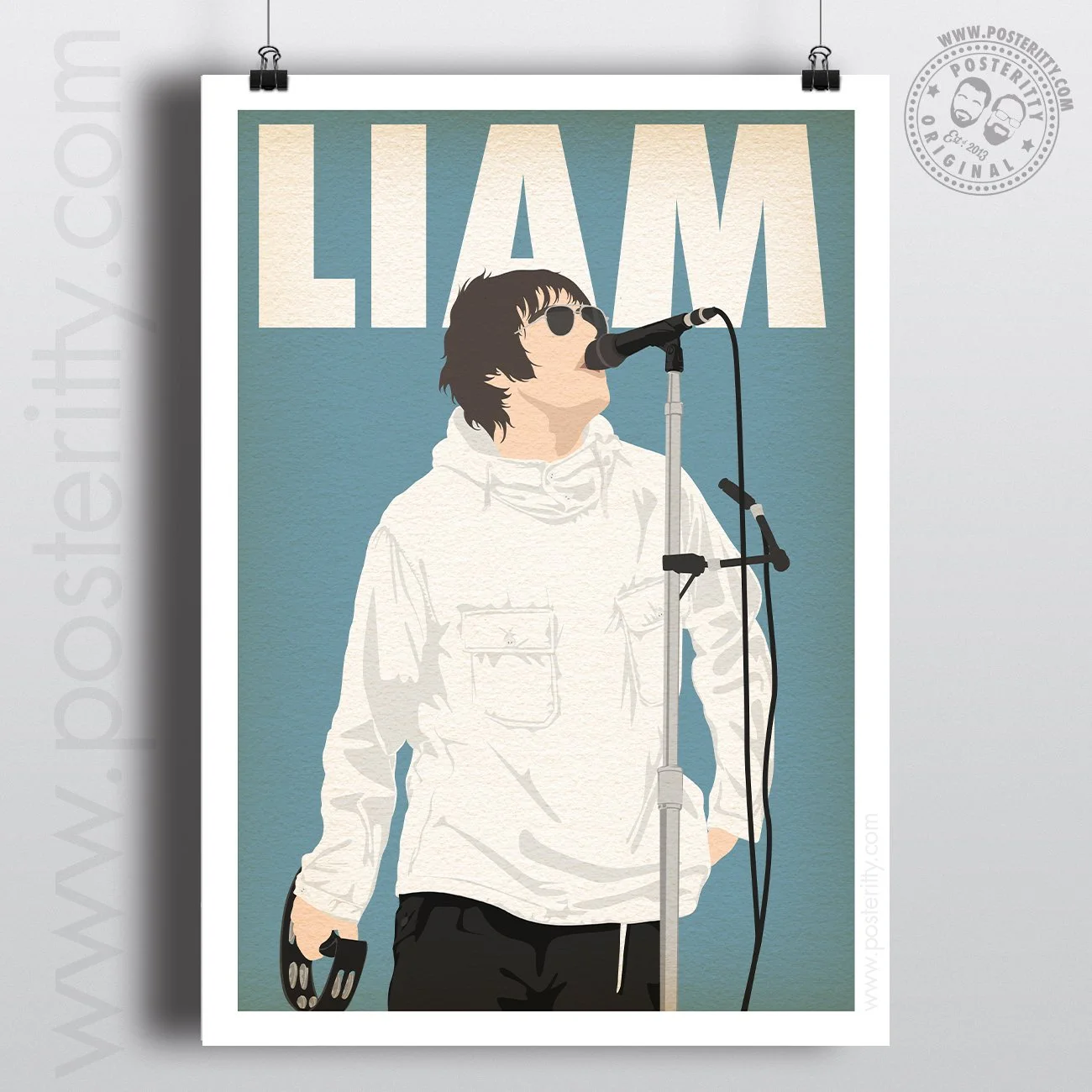 Liam Gallagher Knebworth Live Music Icon - Minimalist Poster